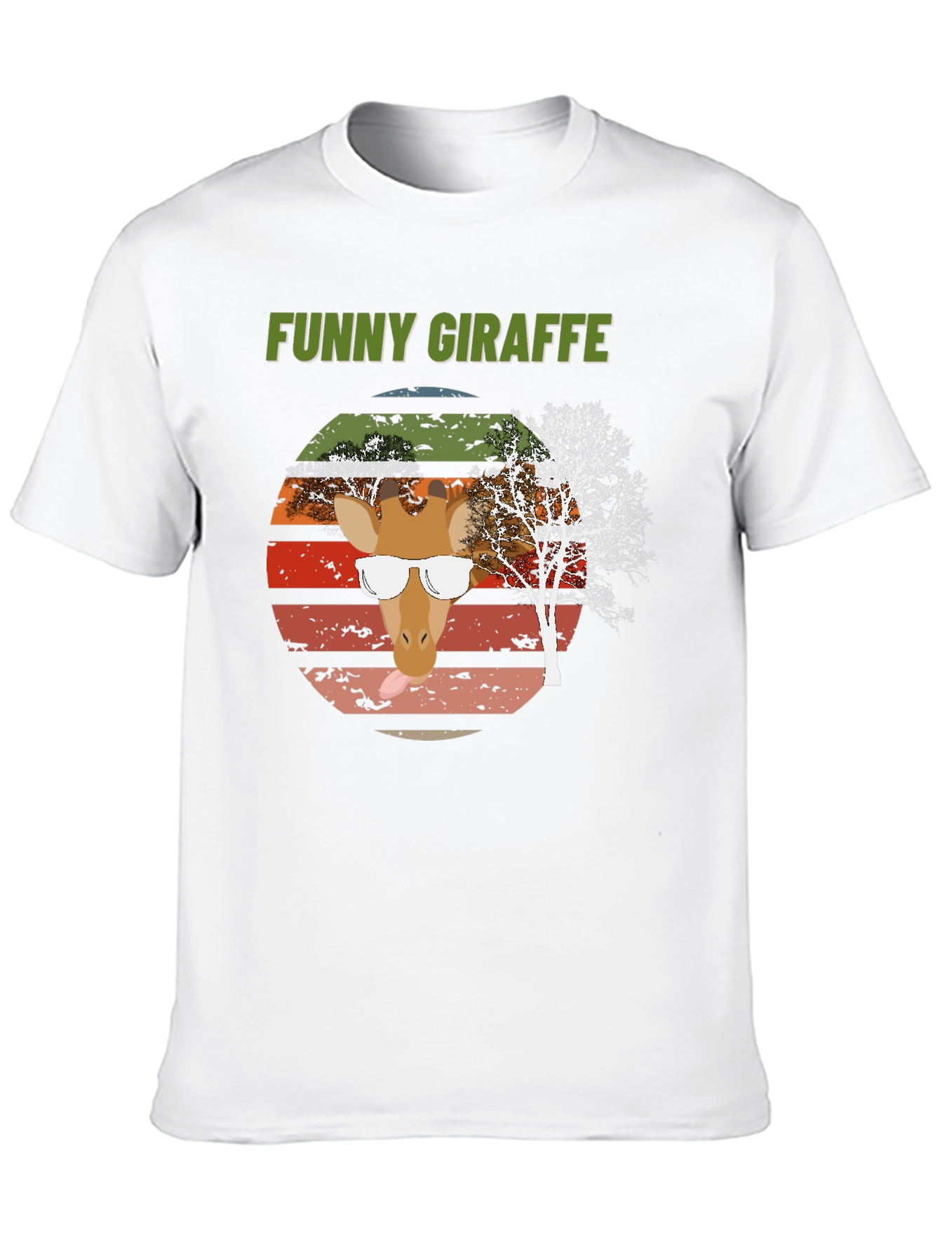 Funny Giraffe Graphic Tee - Unique Design