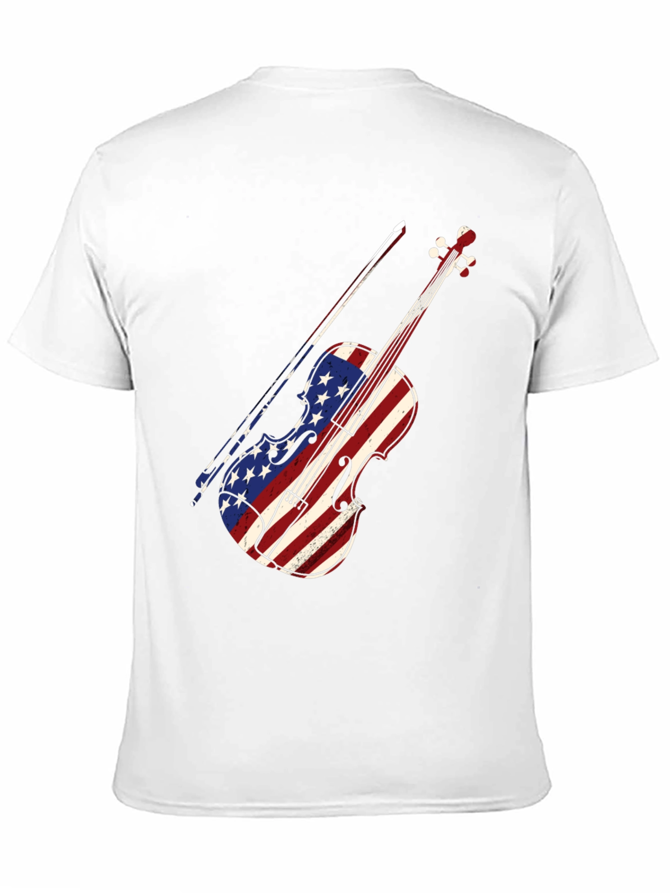 American Flag Violin T-Shirt