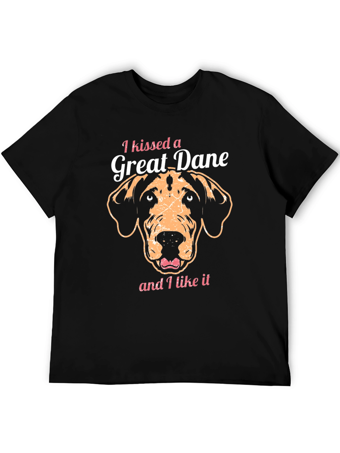 I Kissed a Great Dane T-Shirt – Funny Dog Lover Graphic Tee