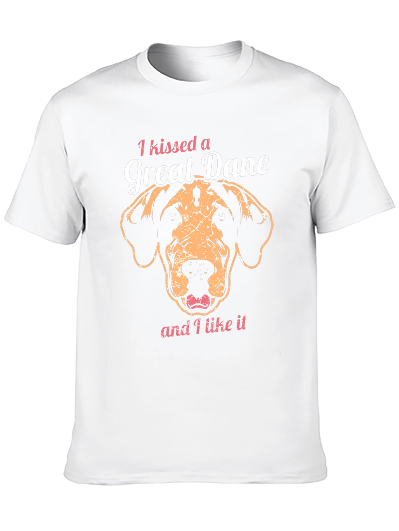 I Kissed a Great Dane T-Shirt – Funny Dog Lover Graphic Tee