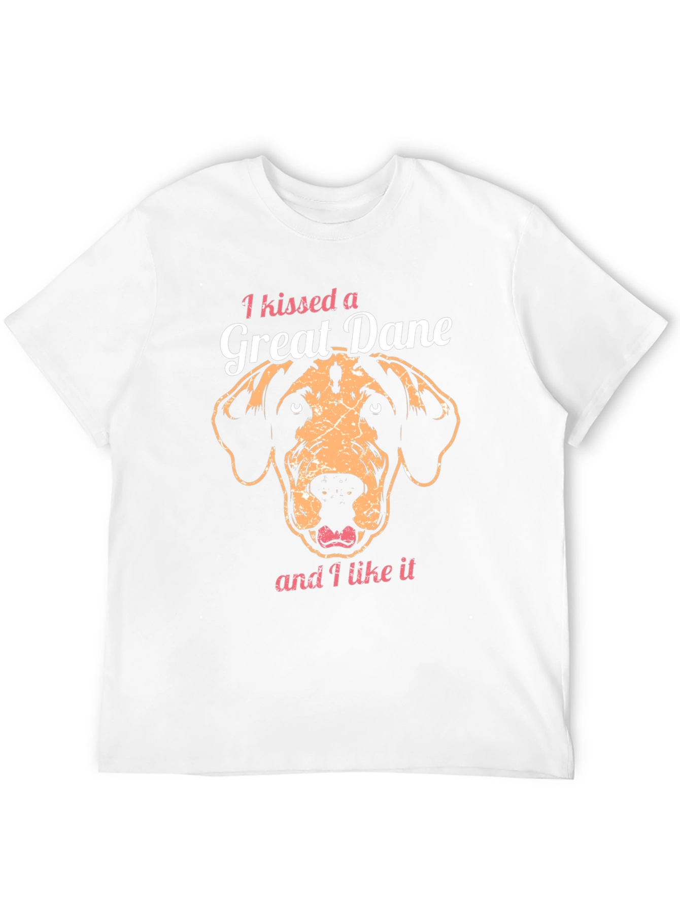 I Kissed a Great Dane T-Shirt – Funny Dog Lover Graphic Tee