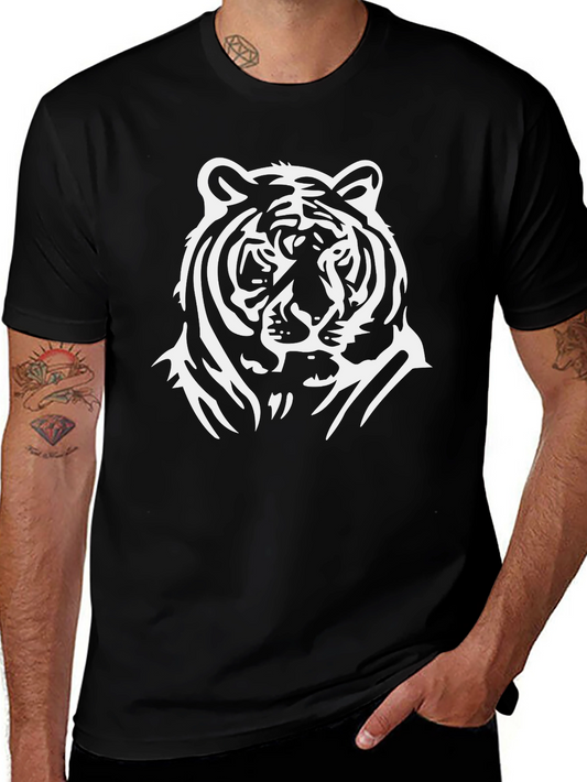 Tiger Graphic Black T-Shirt - Stylish Casual Wear