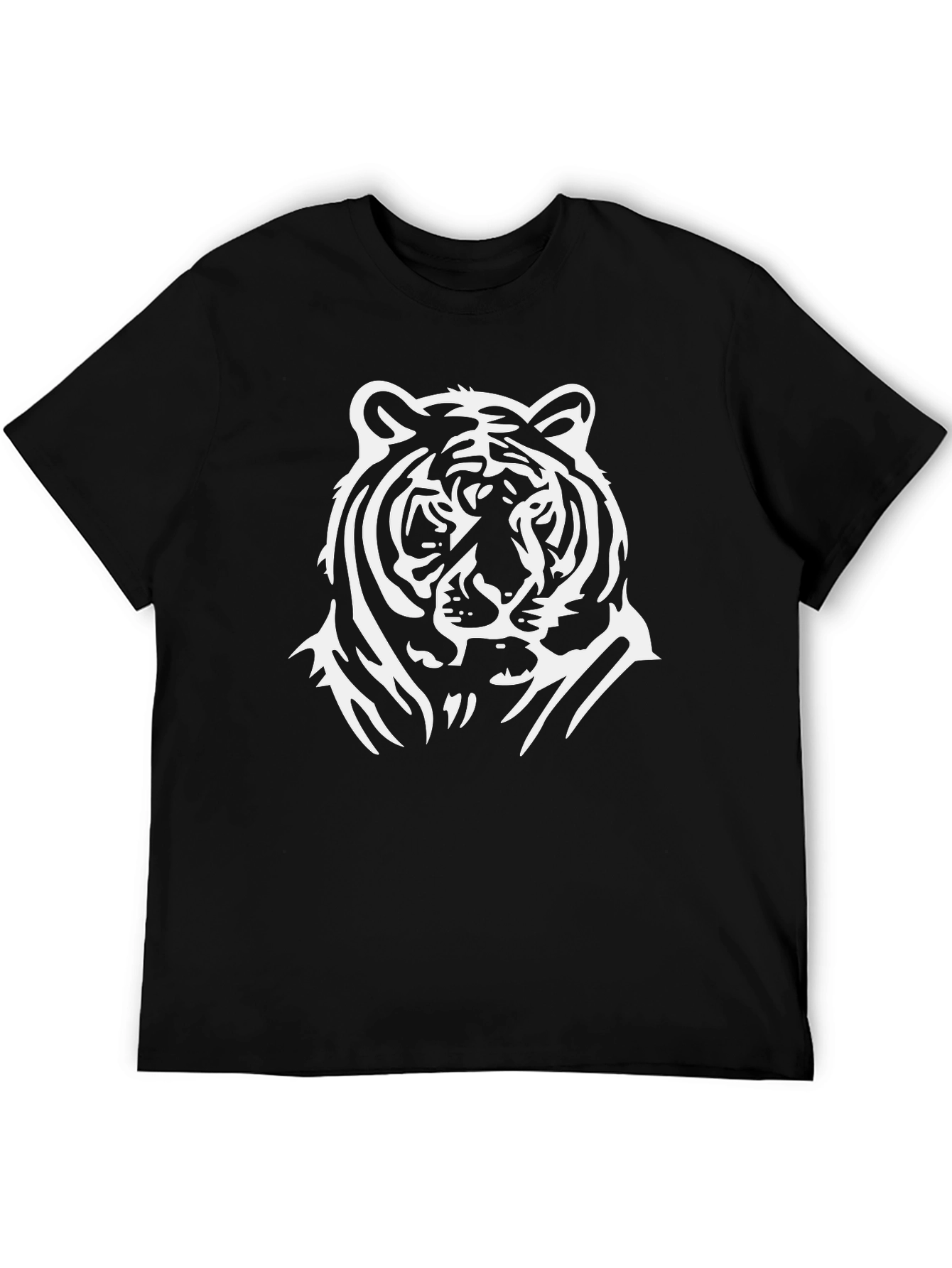 Tiger Graphic Black T-Shirt - Stylish Casual Wear