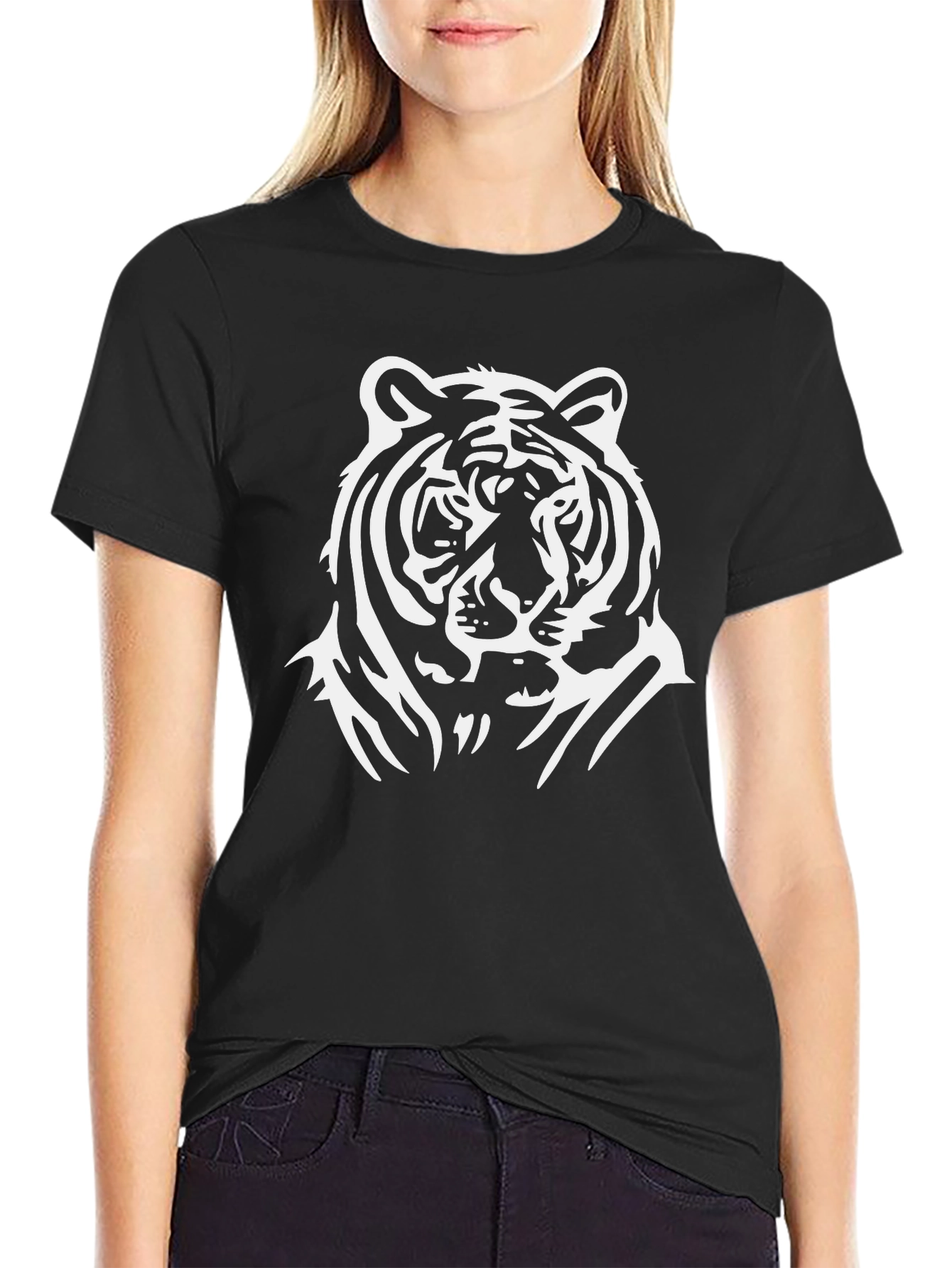 Tiger Graphic Black T-Shirt - Stylish Casual Wear