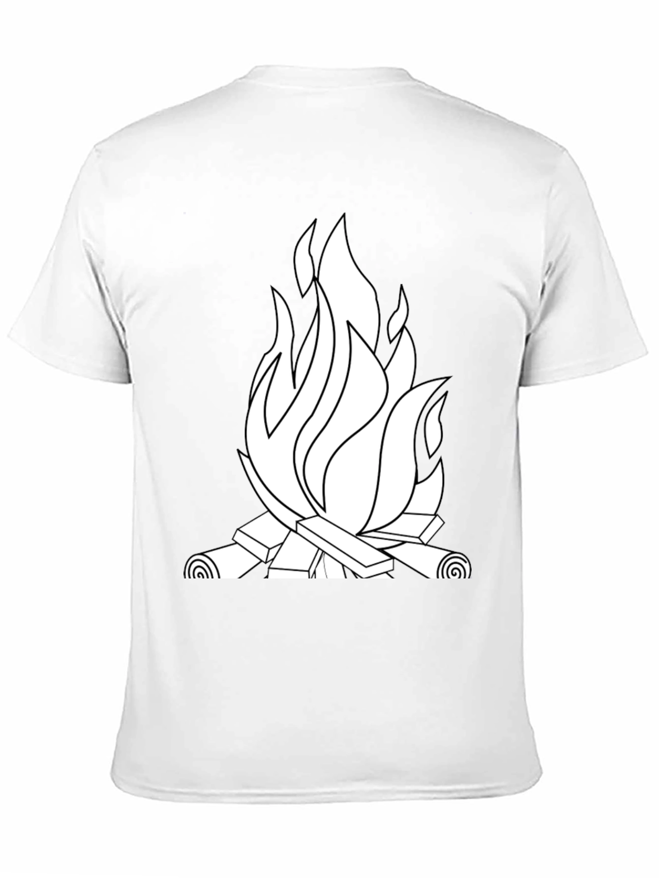 Campfire Graphic Tee - Black Cotton Blend