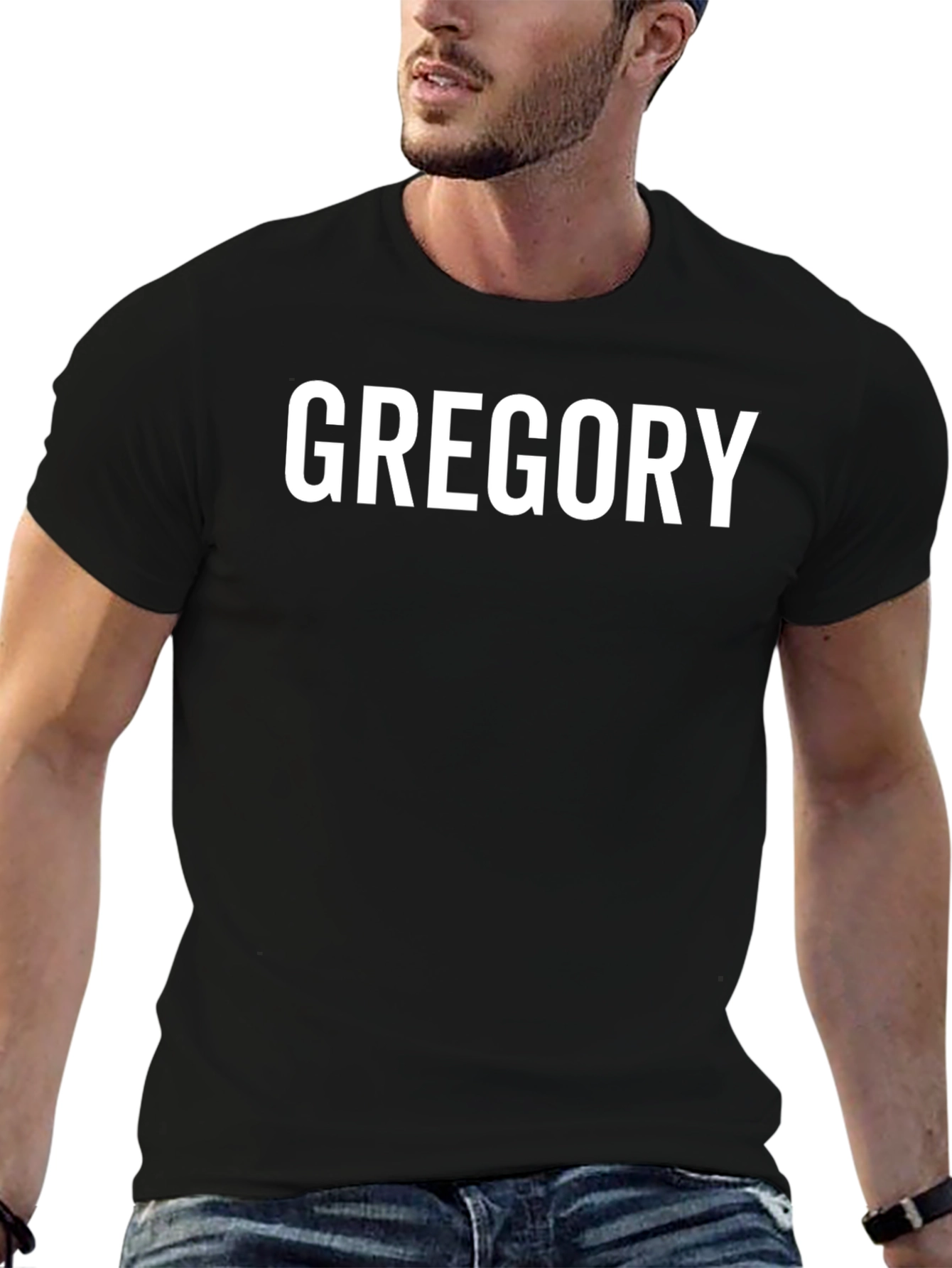 Gregory Name T-Shirt - Custom Text Tee