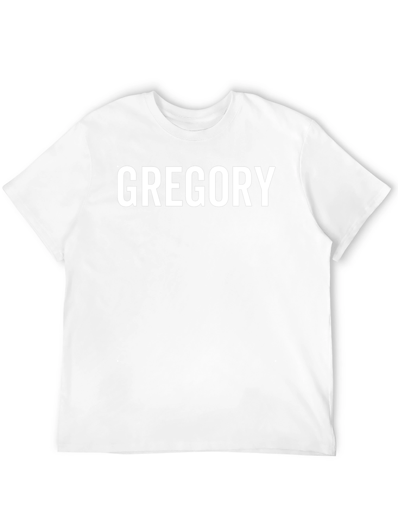 Gregory Name T-Shirt - Custom Text Tee