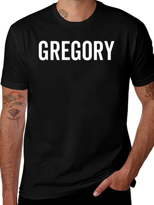 Gregory Name T-Shirt - Custom Text Tee