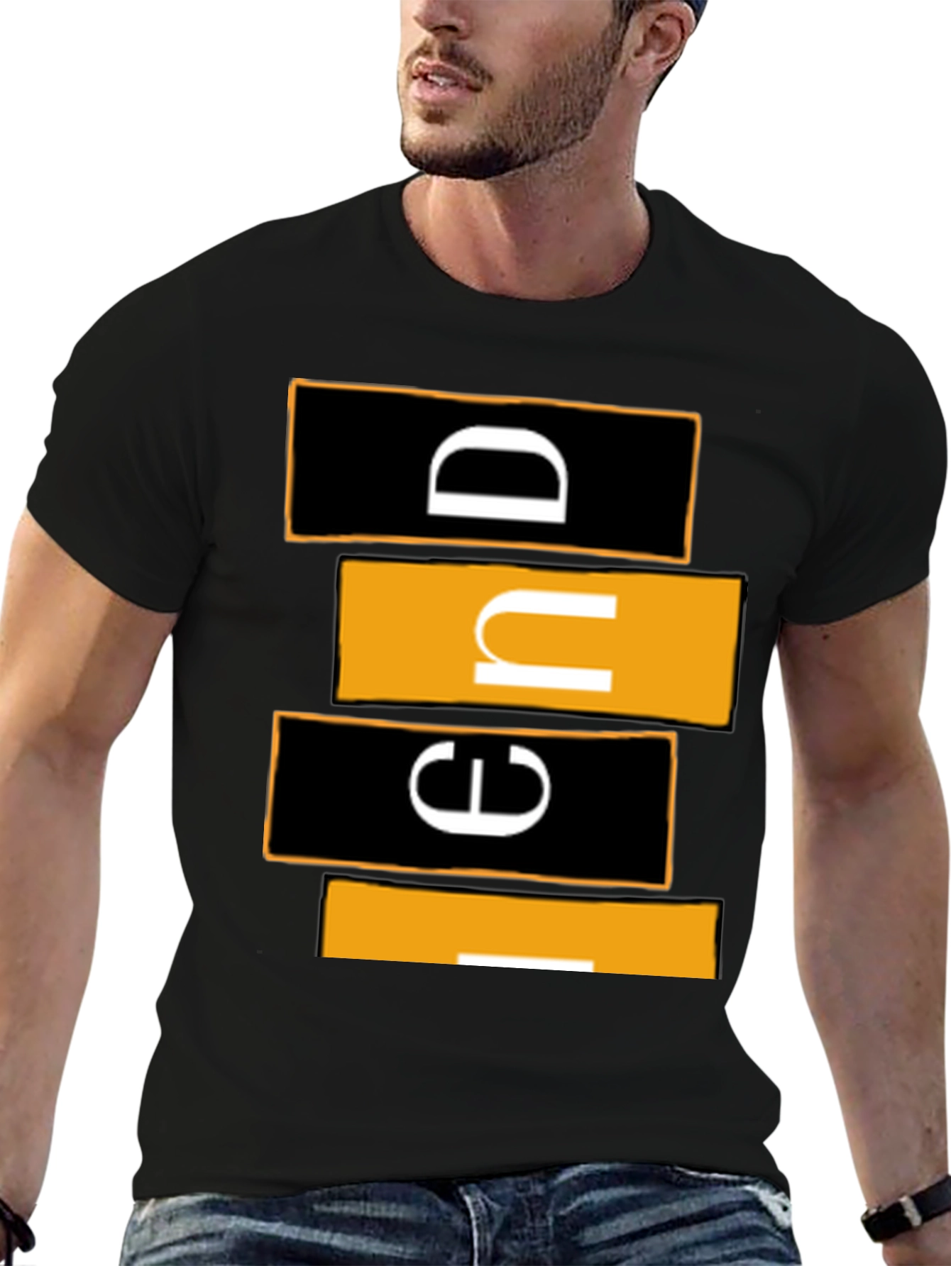 Modern Graphic Tee - Abstract Lettering