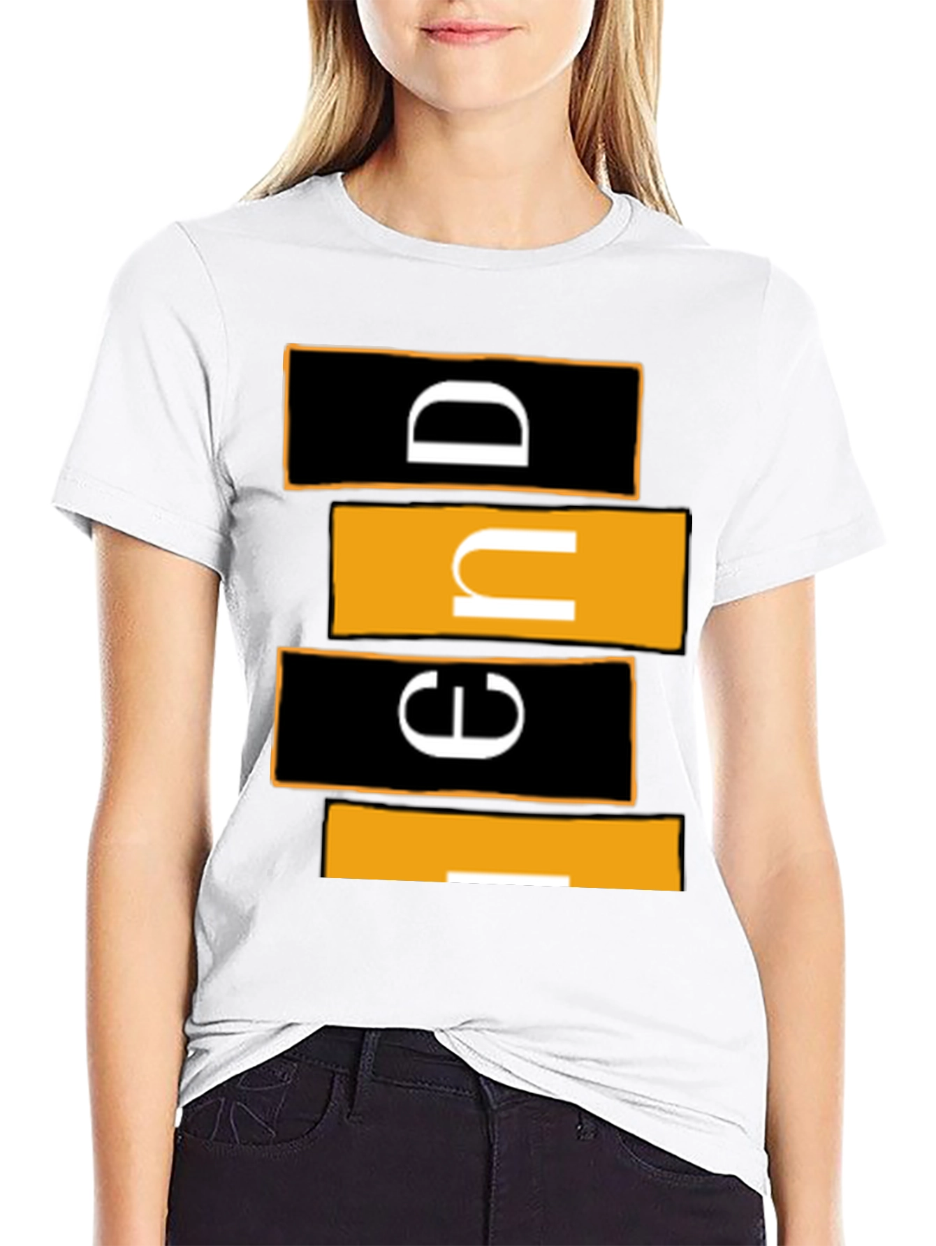 Modern Graphic Tee - Abstract Lettering