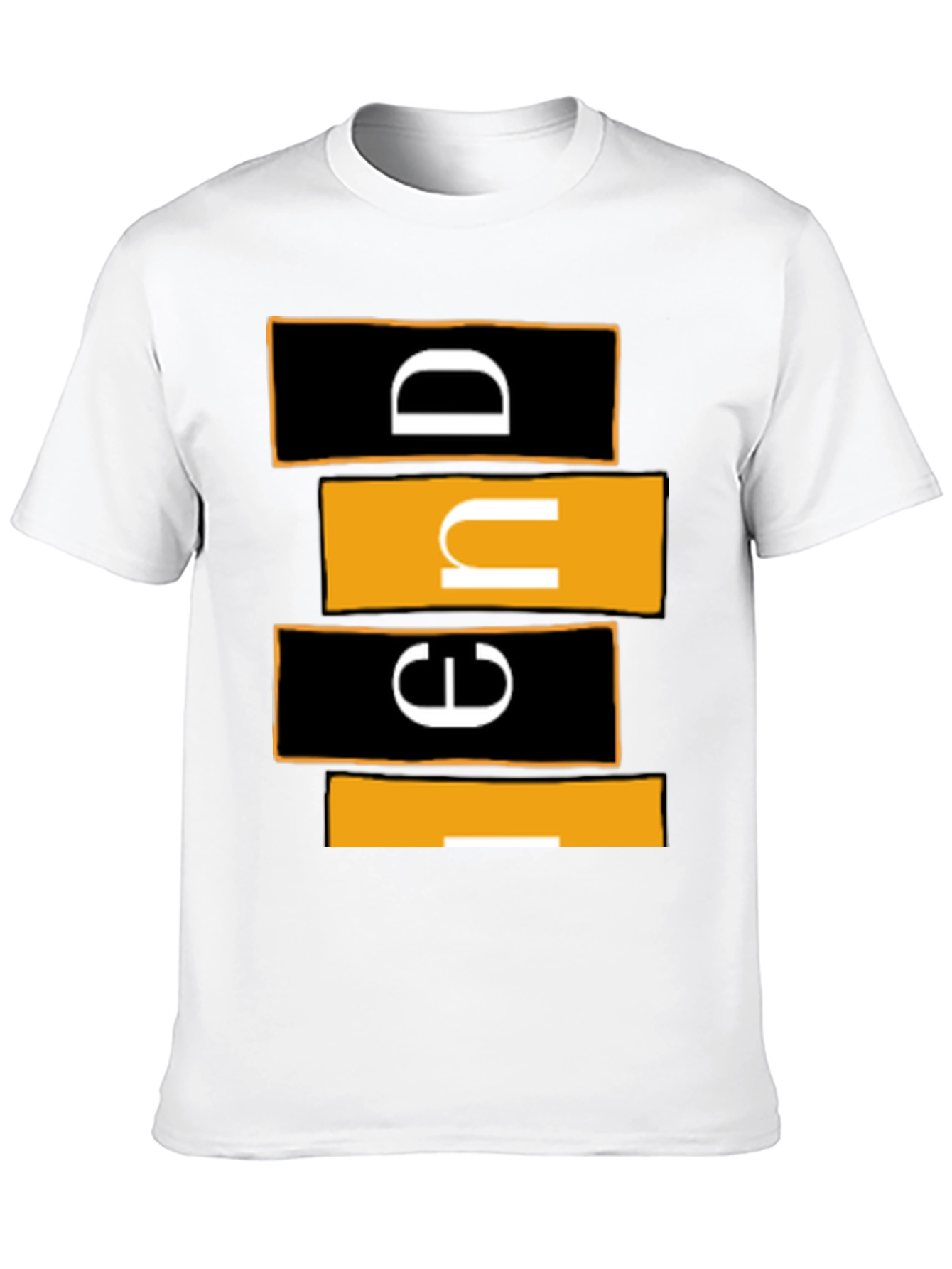 Modern Graphic Tee - Abstract Lettering