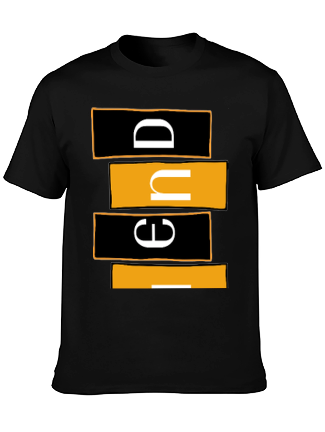 Modern Graphic Tee - Abstract Lettering