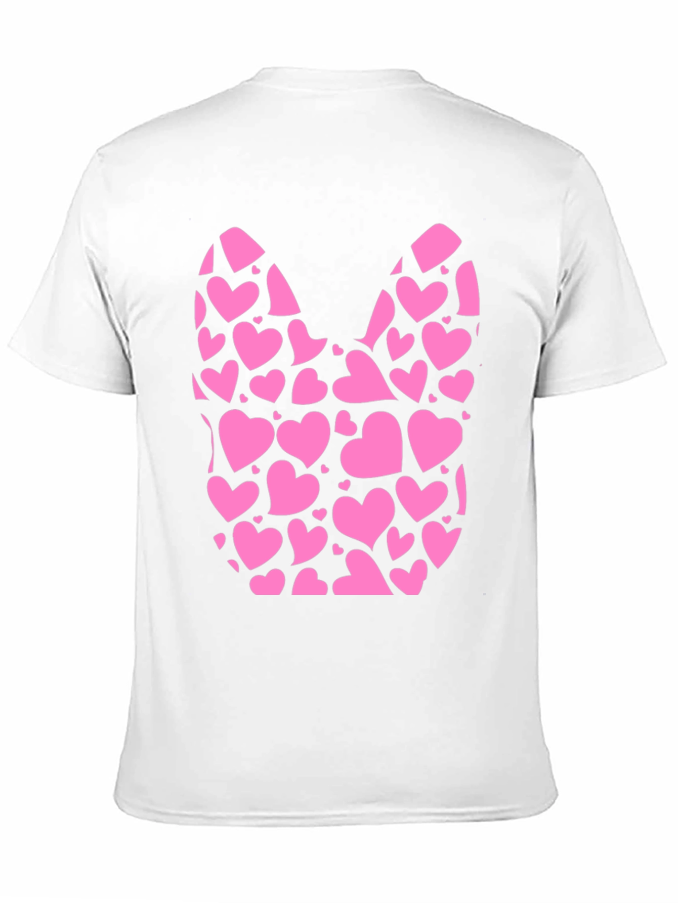 Heart Filled Bunny Tee - Black Cotton Blend