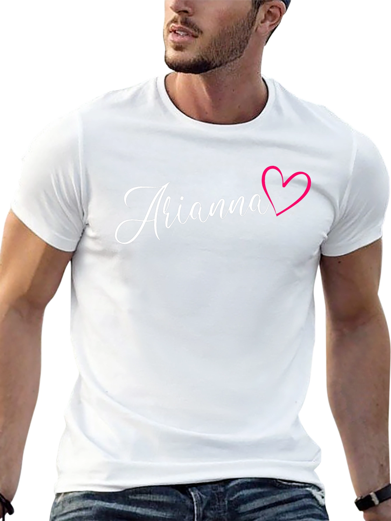 Arianna Heart T-Shirt - Stylish Name Tee