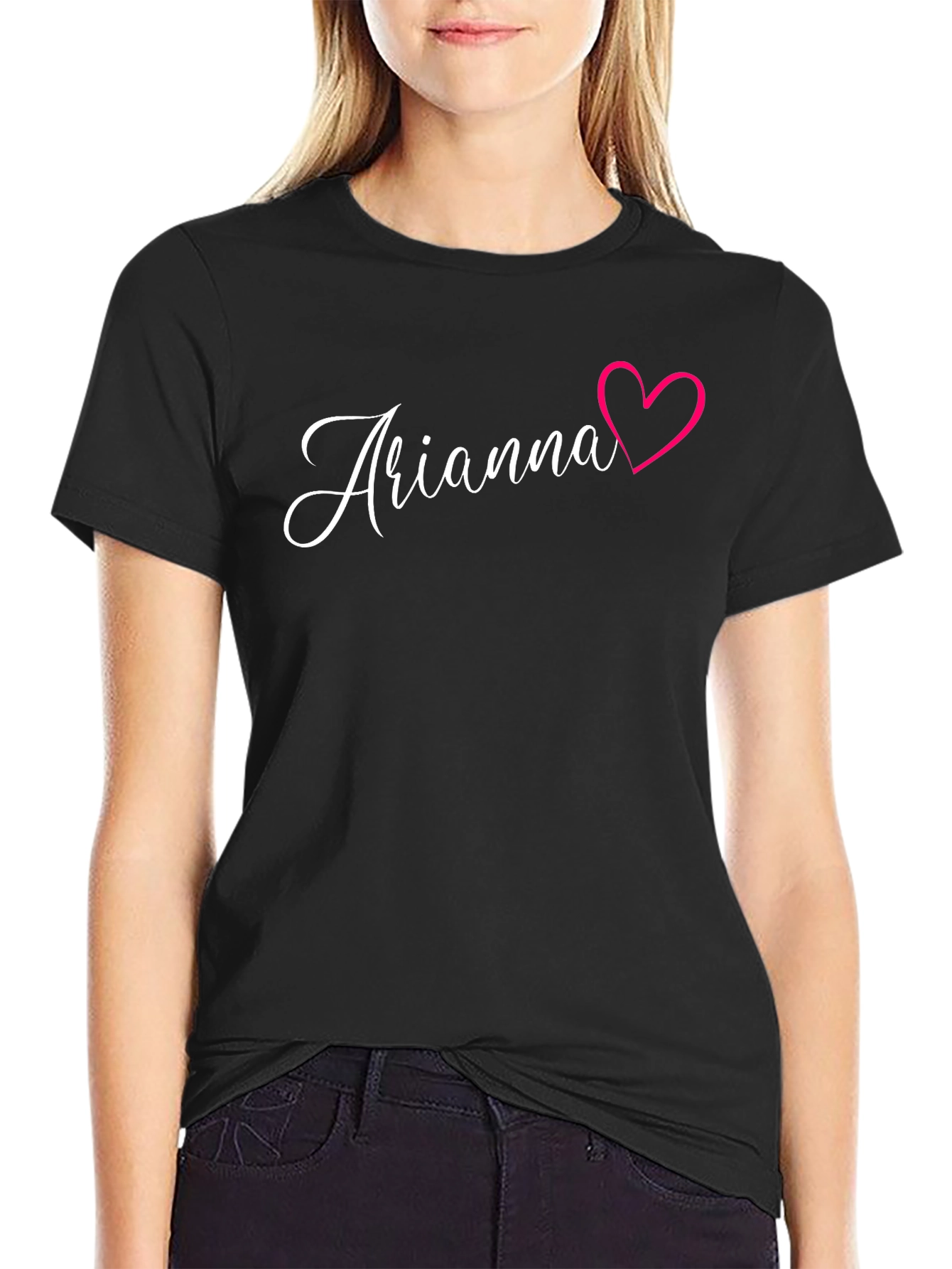 Arianna Heart T-Shirt - Stylish Name Tee