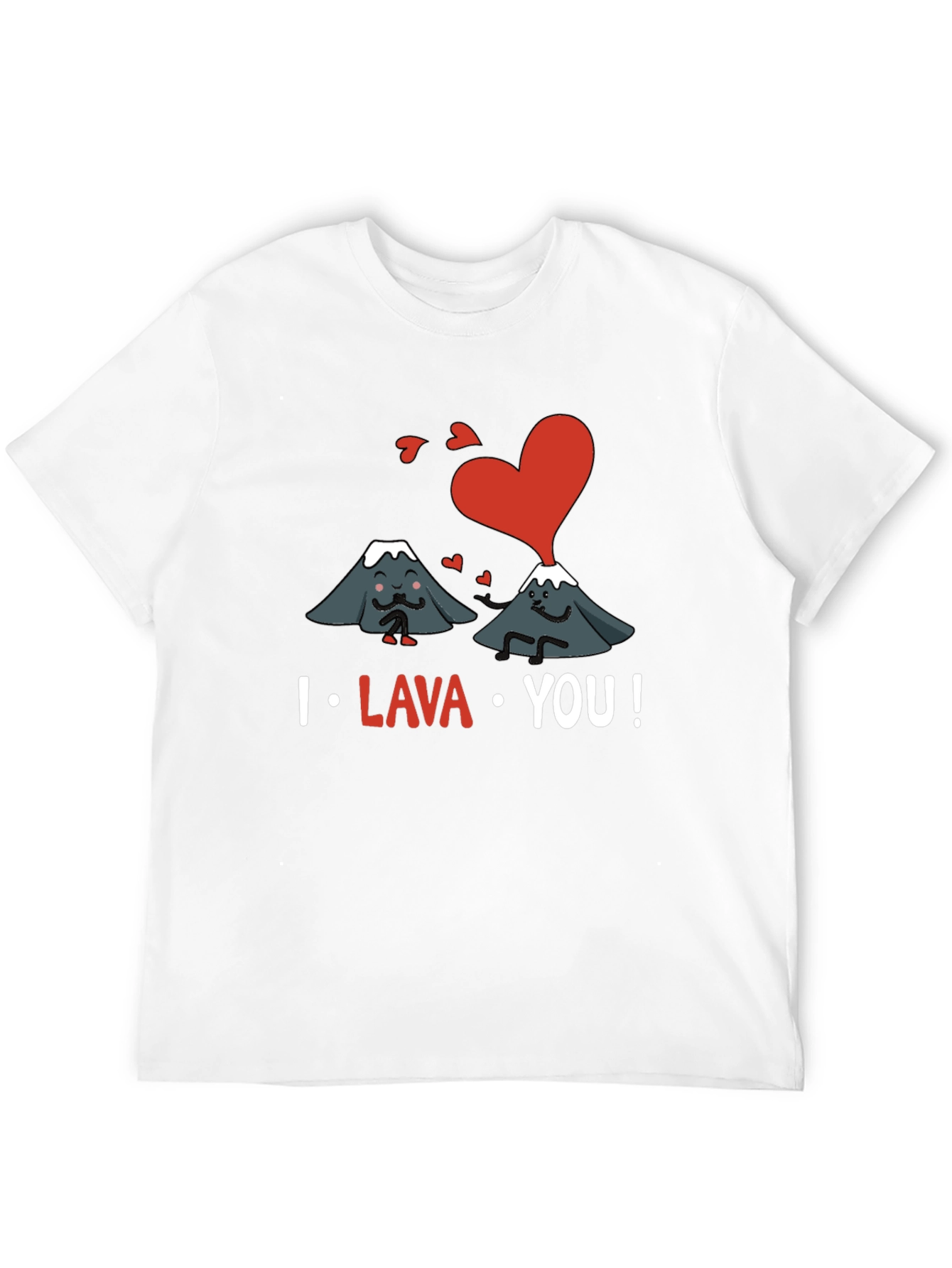 I Lava You Graphic T-Shirt - Romantic Volcano Design
