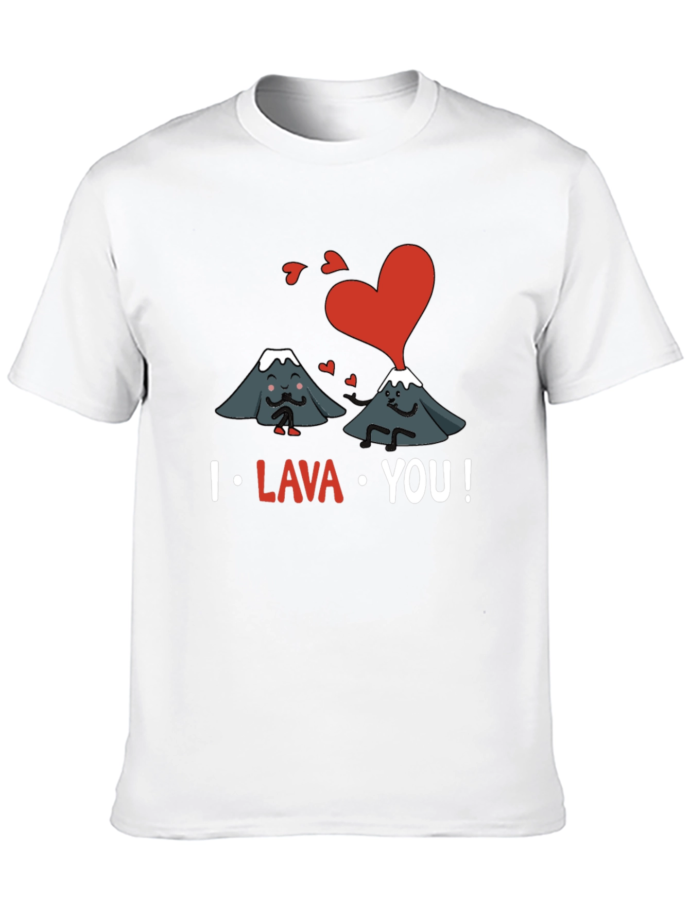 I Lava You Graphic T-Shirt - Romantic Volcano Design