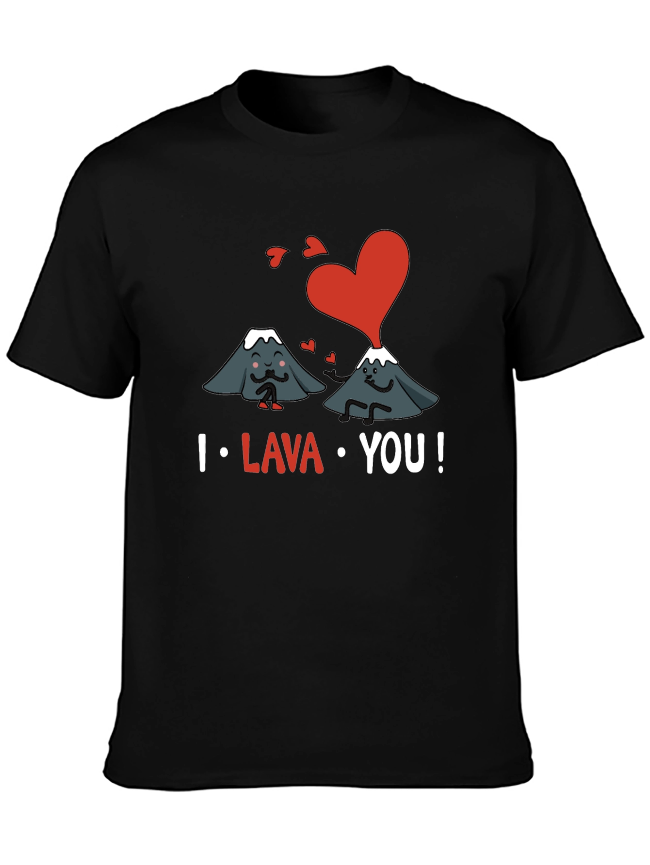 I Lava You Graphic T-Shirt - Romantic Volcano Design
