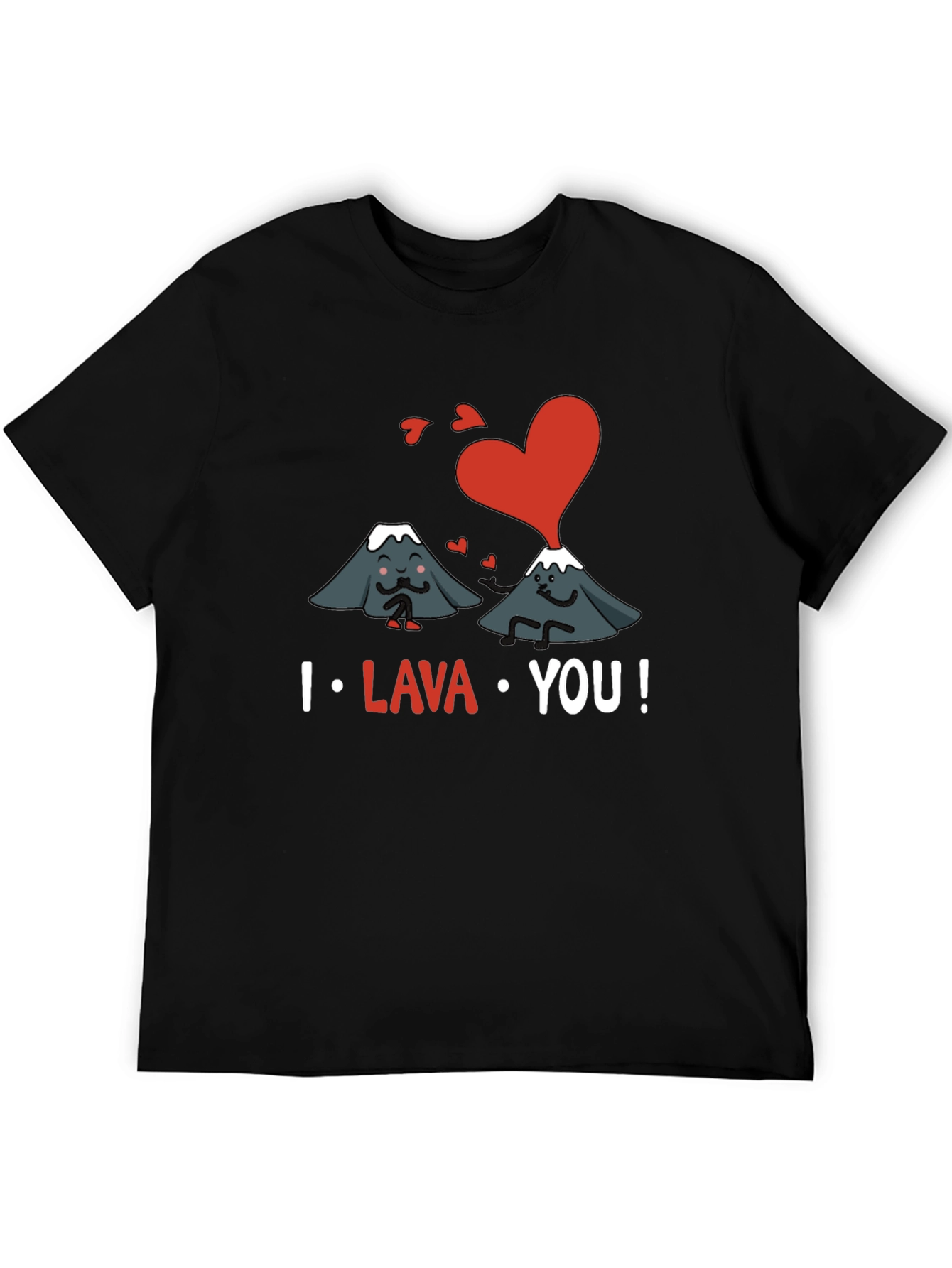 I Lava You Graphic T-Shirt - Romantic Volcano Design