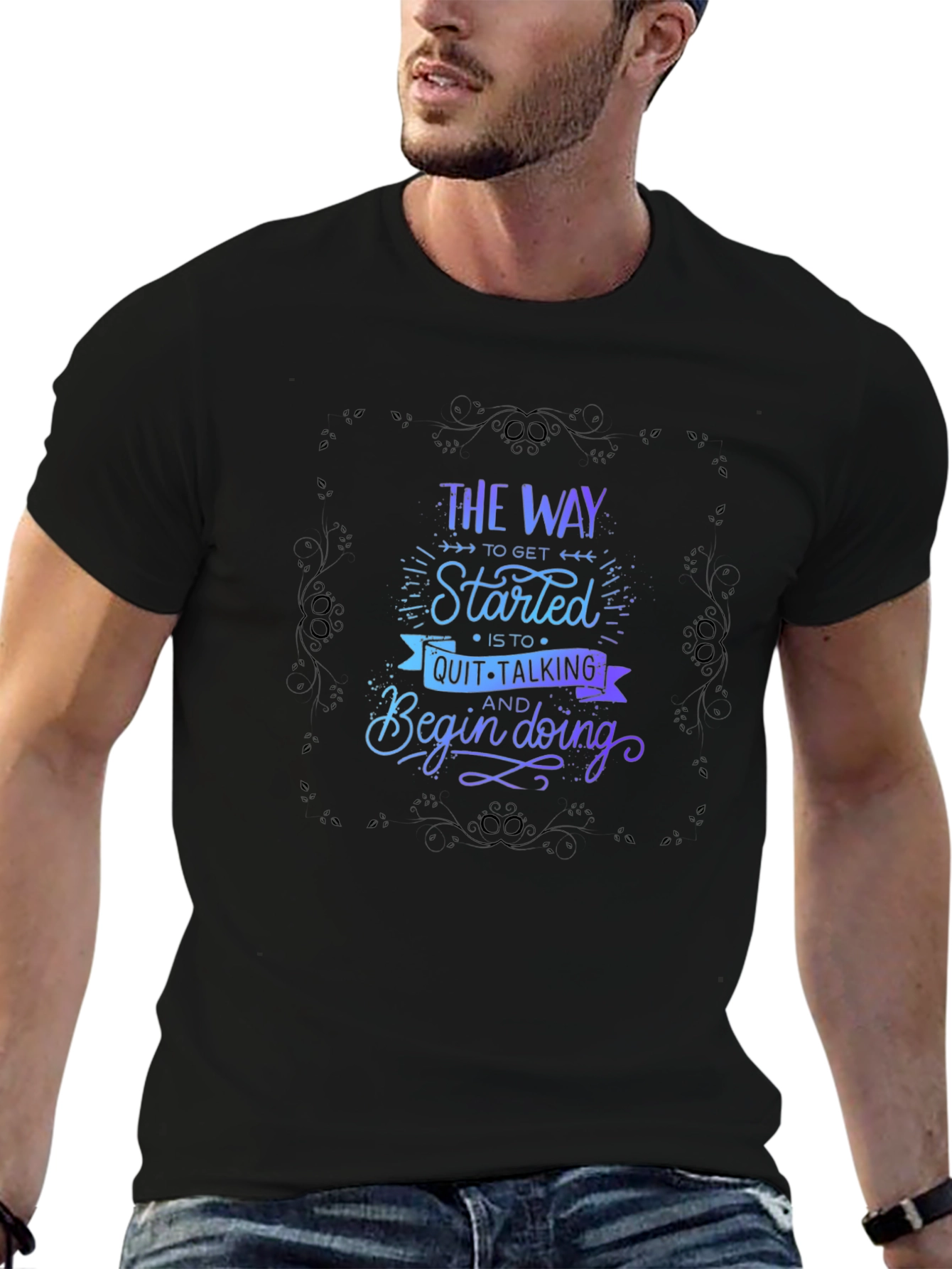 Motivational Graphic T-Shirt - Start Doing!