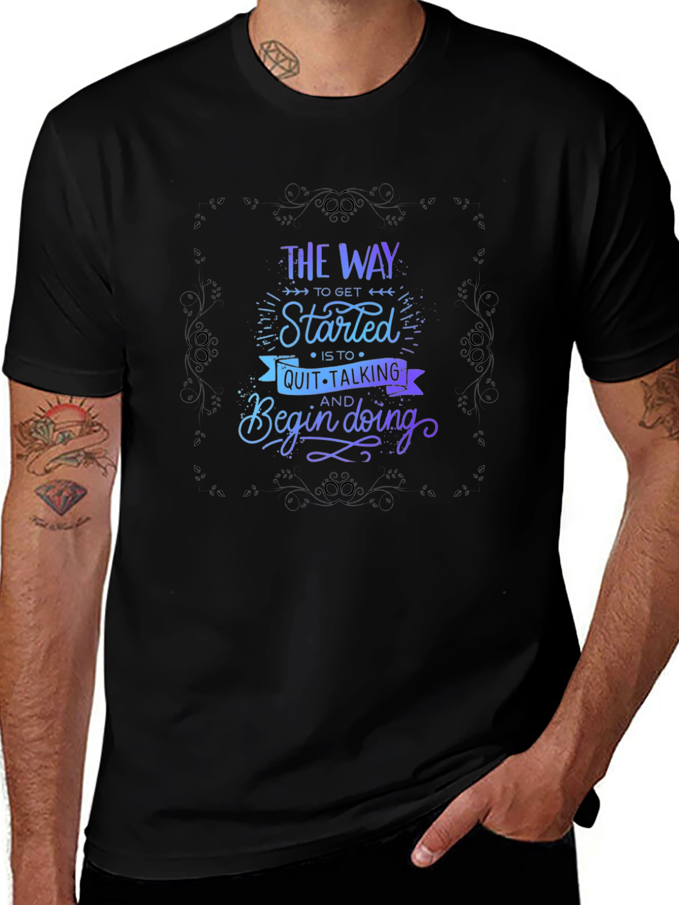 Motivational Graphic T-Shirt - Start Doing!
