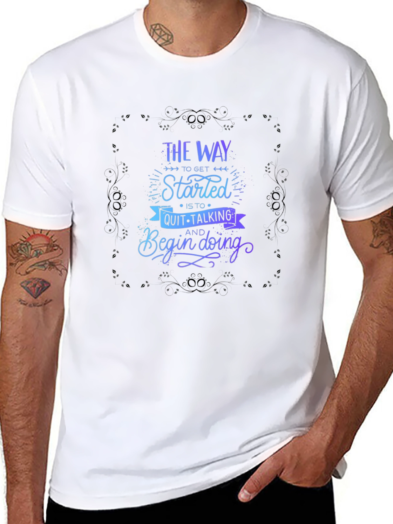 Motivational Graphic T-Shirt - Start Doing!