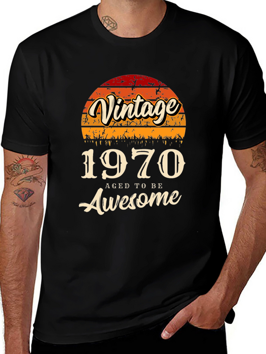 Vintage 1970 Aged To Be Awesome T-Shirt