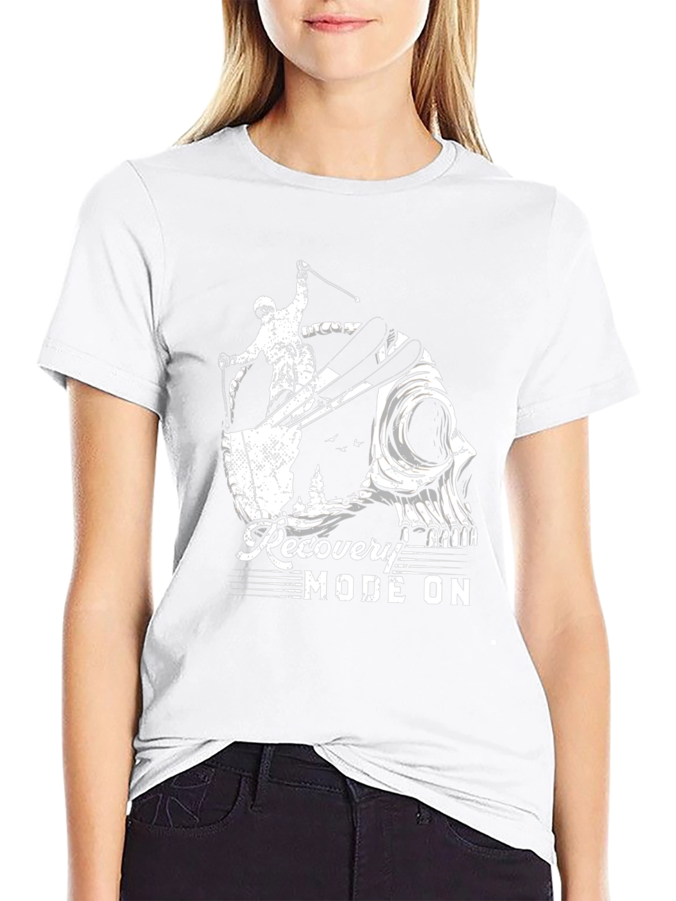 Recovery Mode Ski Skull Graphic Tee