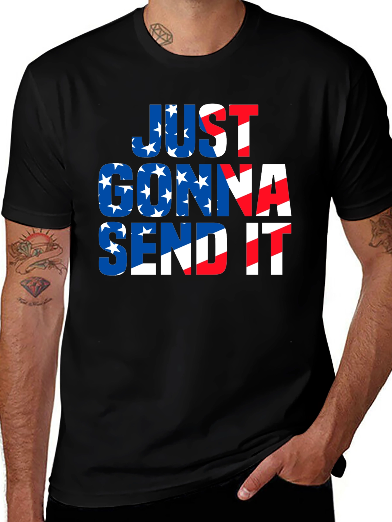 Just Gonna Send It Patriotic T-Shirt