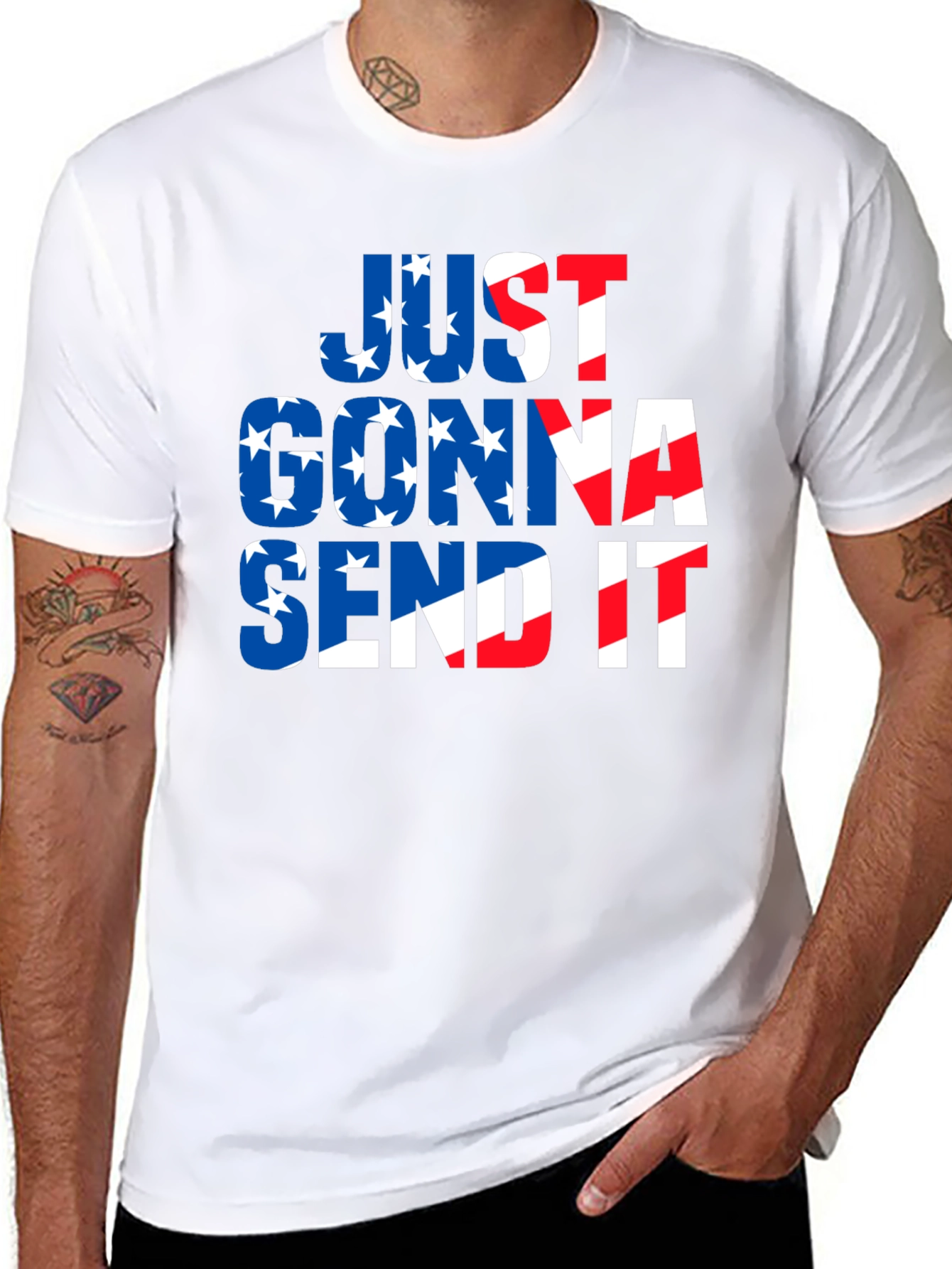 Just Gonna Send It Patriotic T-Shirt