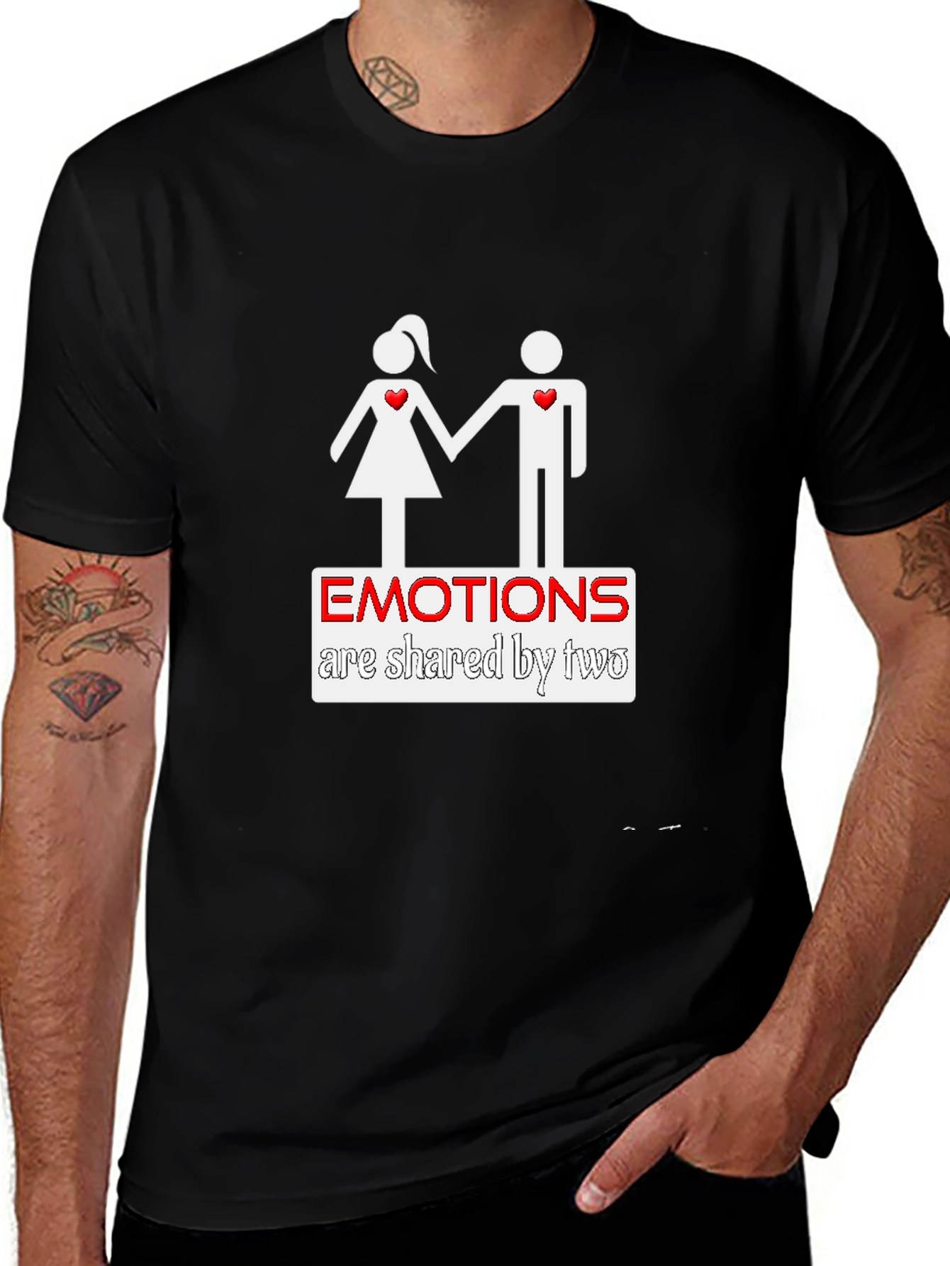 Emotions Shared by Two Graphic Tee