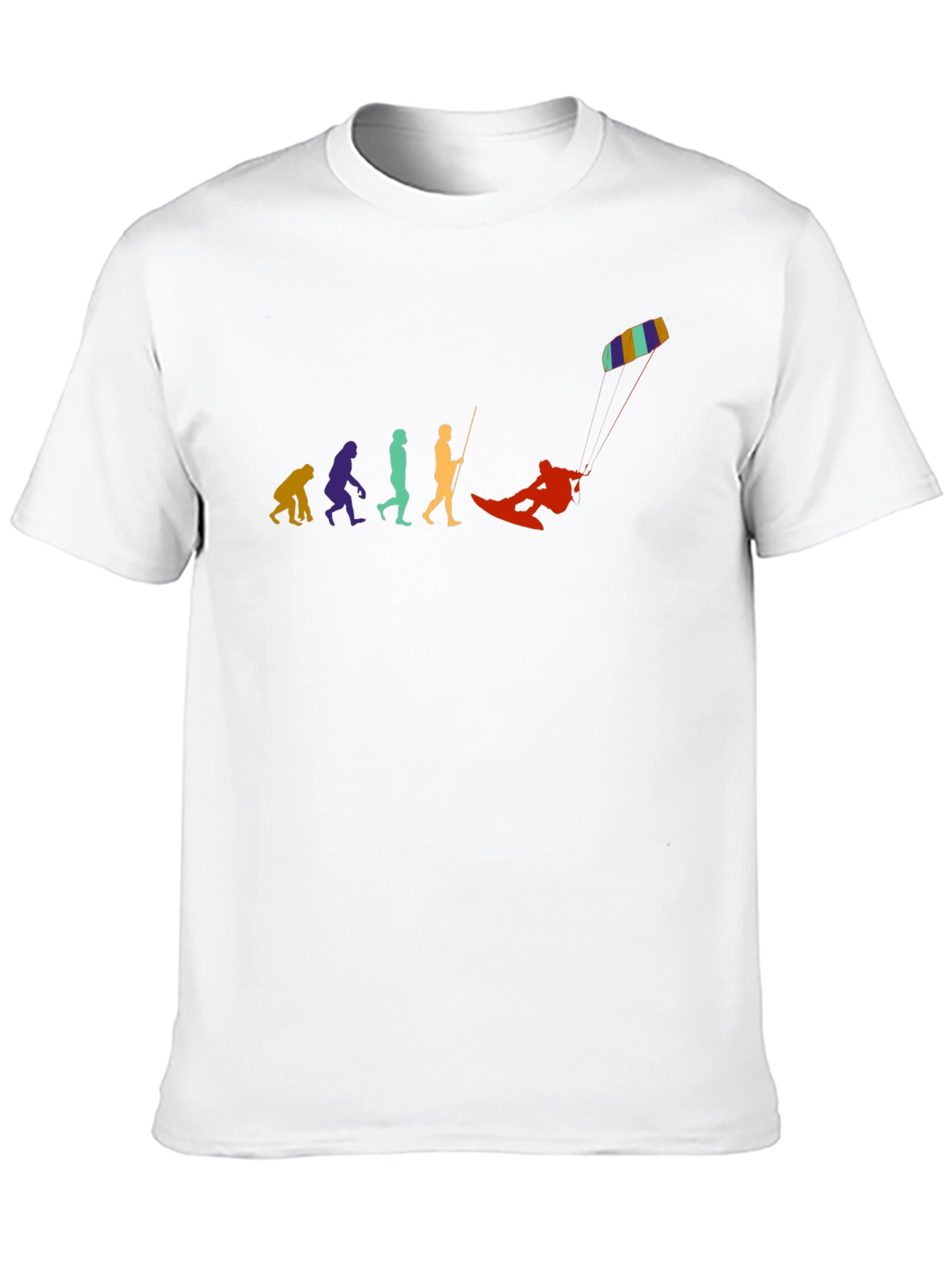 Evolution of Kiteboarding Black T-Shirt