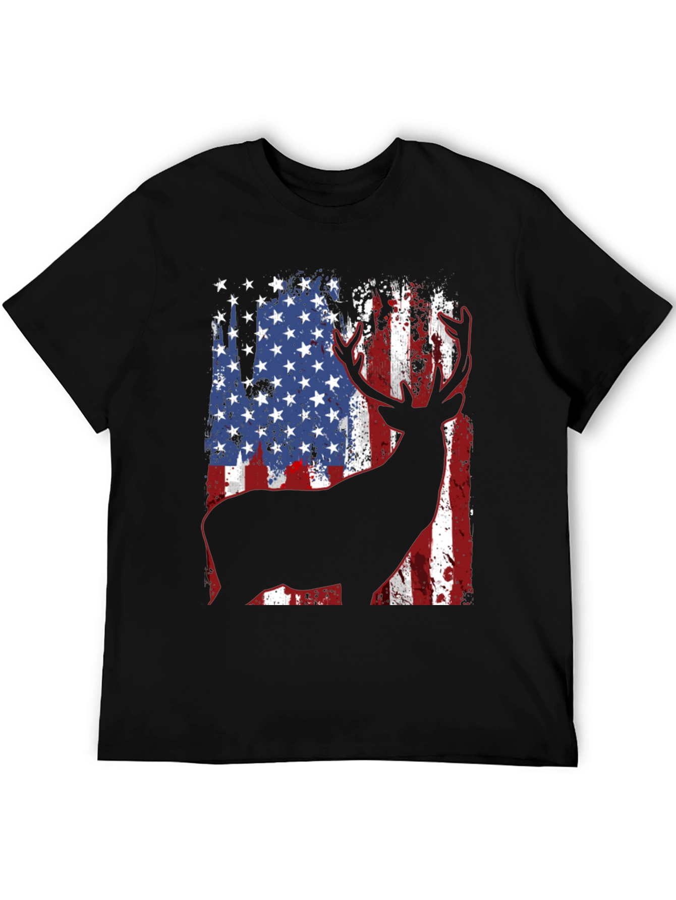 American Flag Deer Graphic Tee