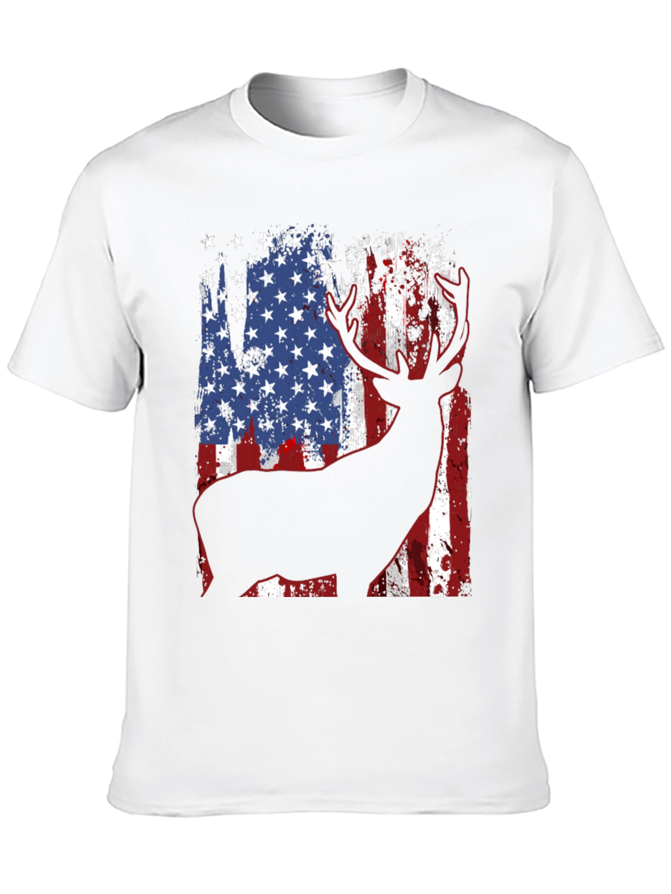 American Flag Deer Graphic Tee