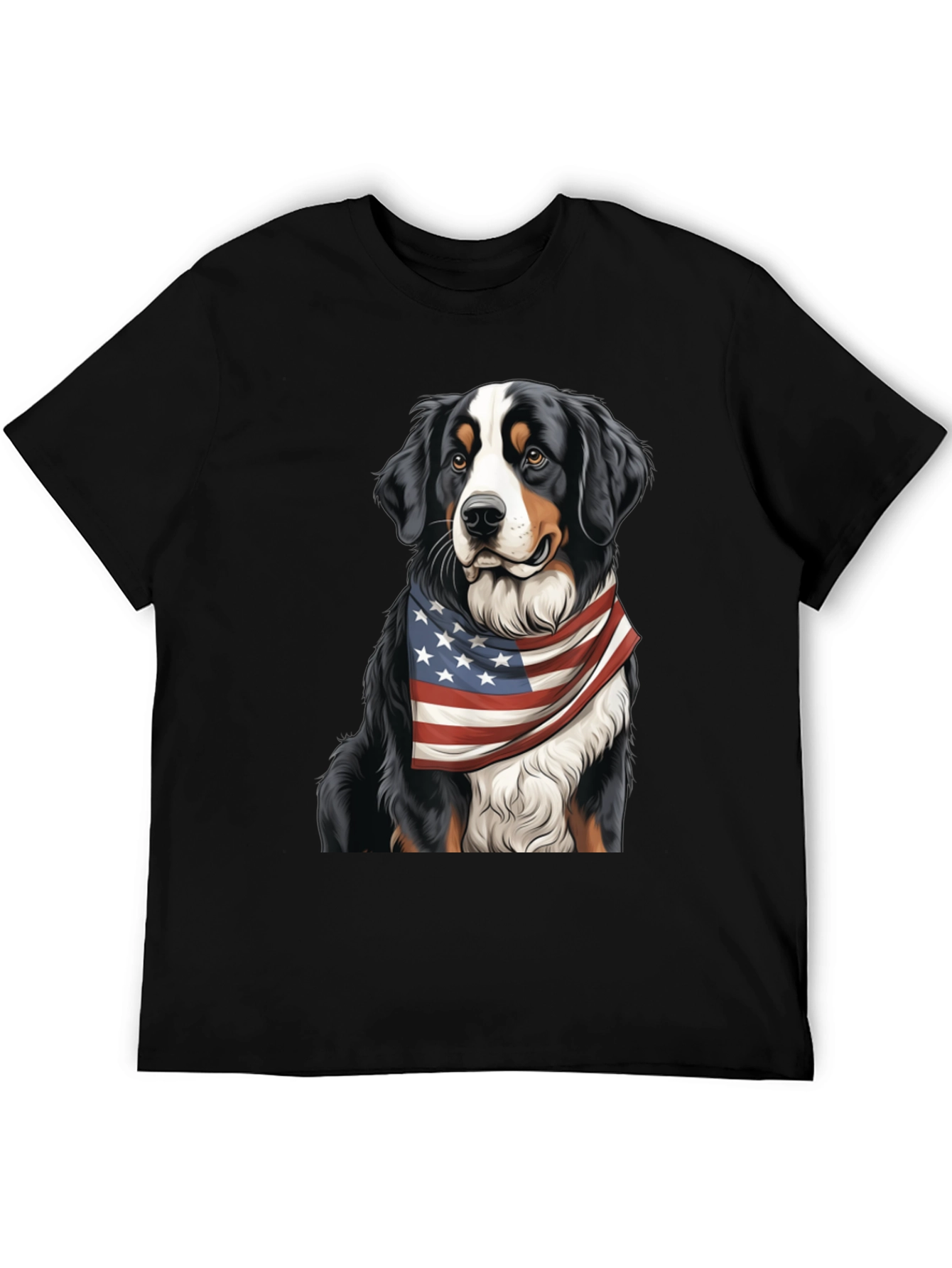 Patriotic Bernese Mountain Dog T-Shirt – American Dog Lover Tee
