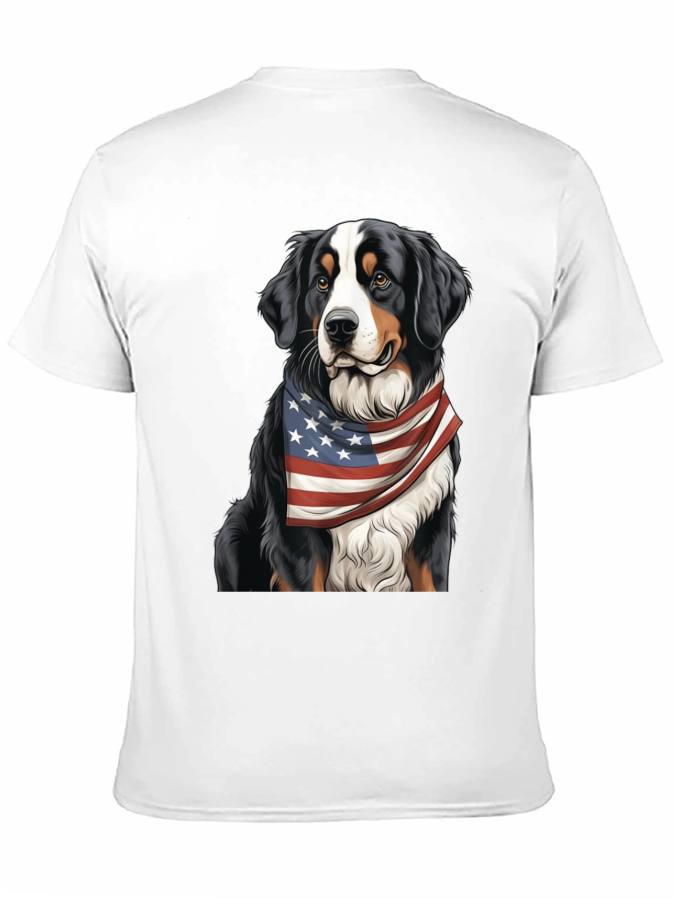Patriotic Bernese Mountain Dog T-Shirt – American Dog Lover Tee