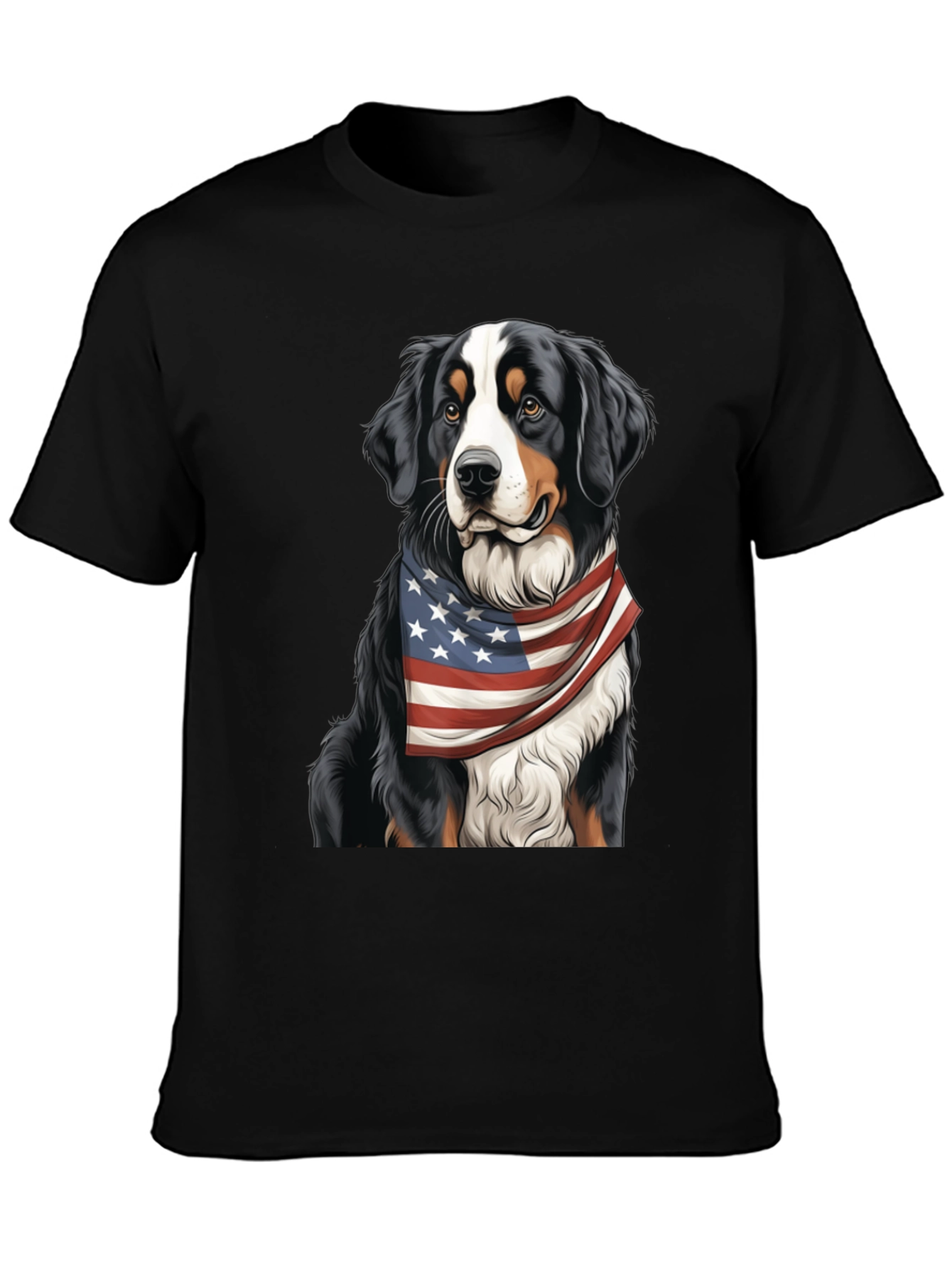 Patriotic Bernese Mountain Dog T-Shirt – American Dog Lover Tee