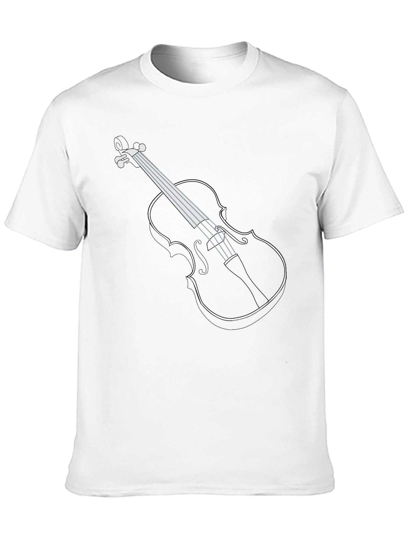 Violin Graphic T-Shirt - Musical Instrument Tee