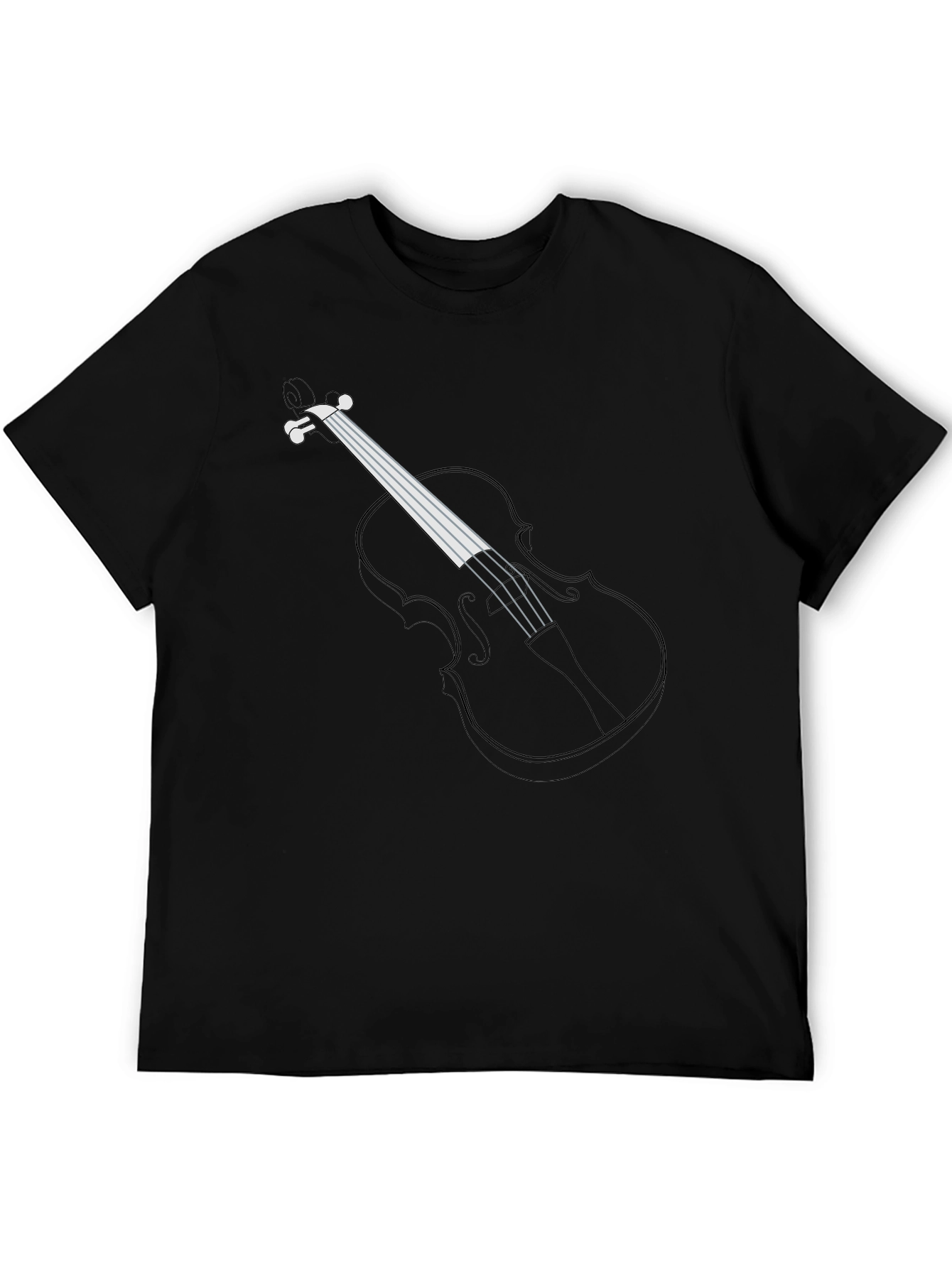 Violin Graphic T-Shirt - Musical Instrument Tee