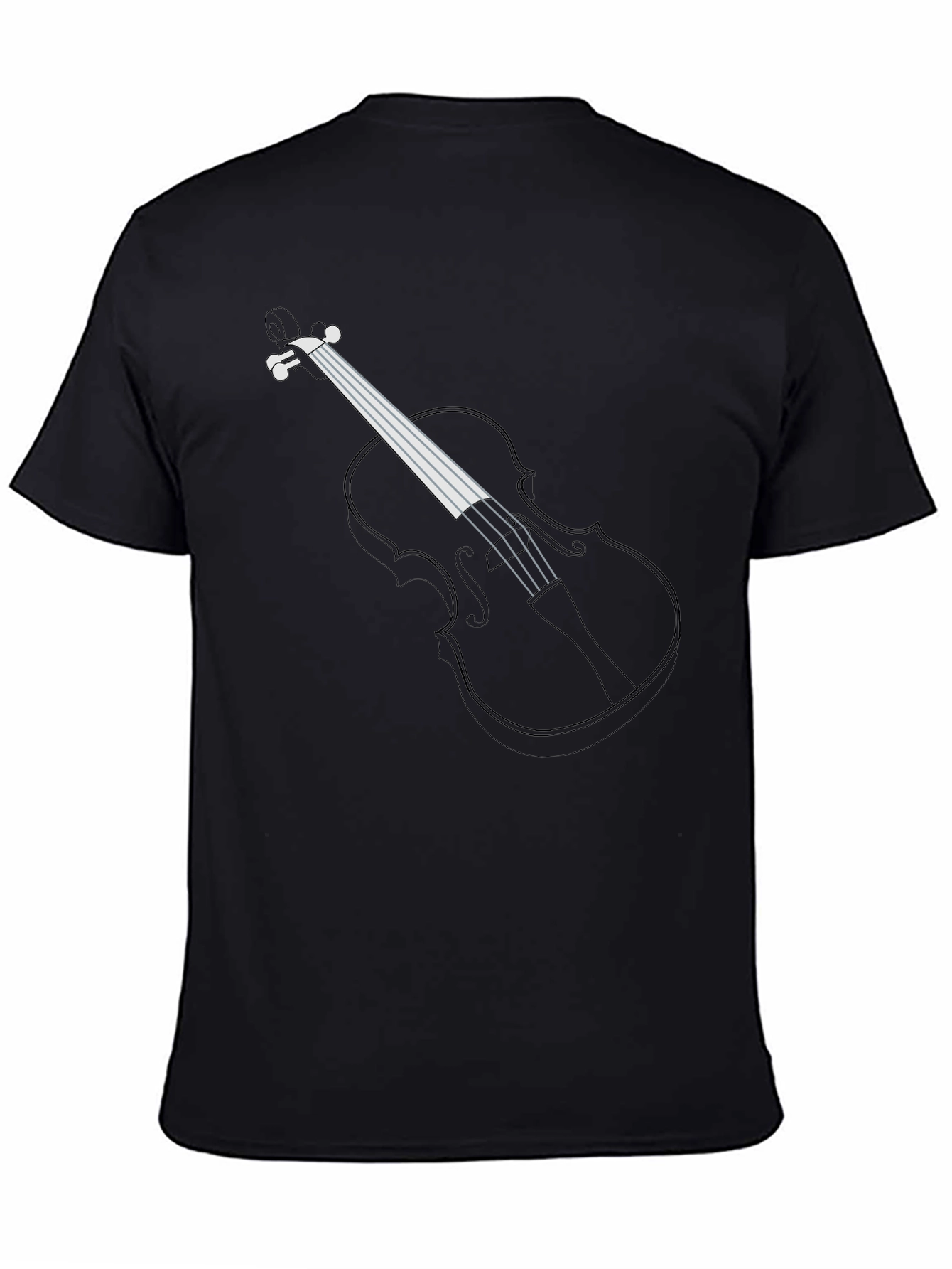 Violin Graphic T-Shirt - Musical Instrument Tee