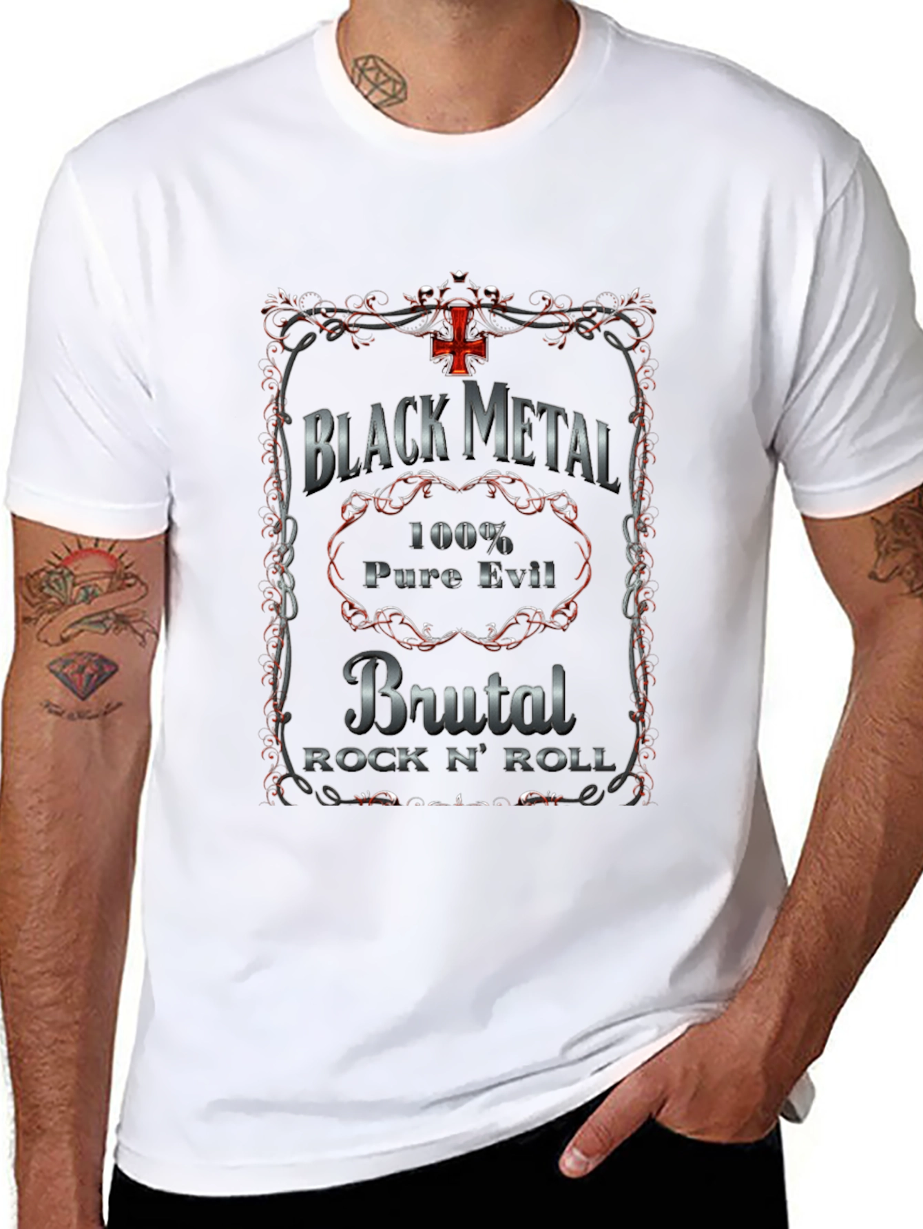 Black Metal Brutal Rock N Roll T-Shirt