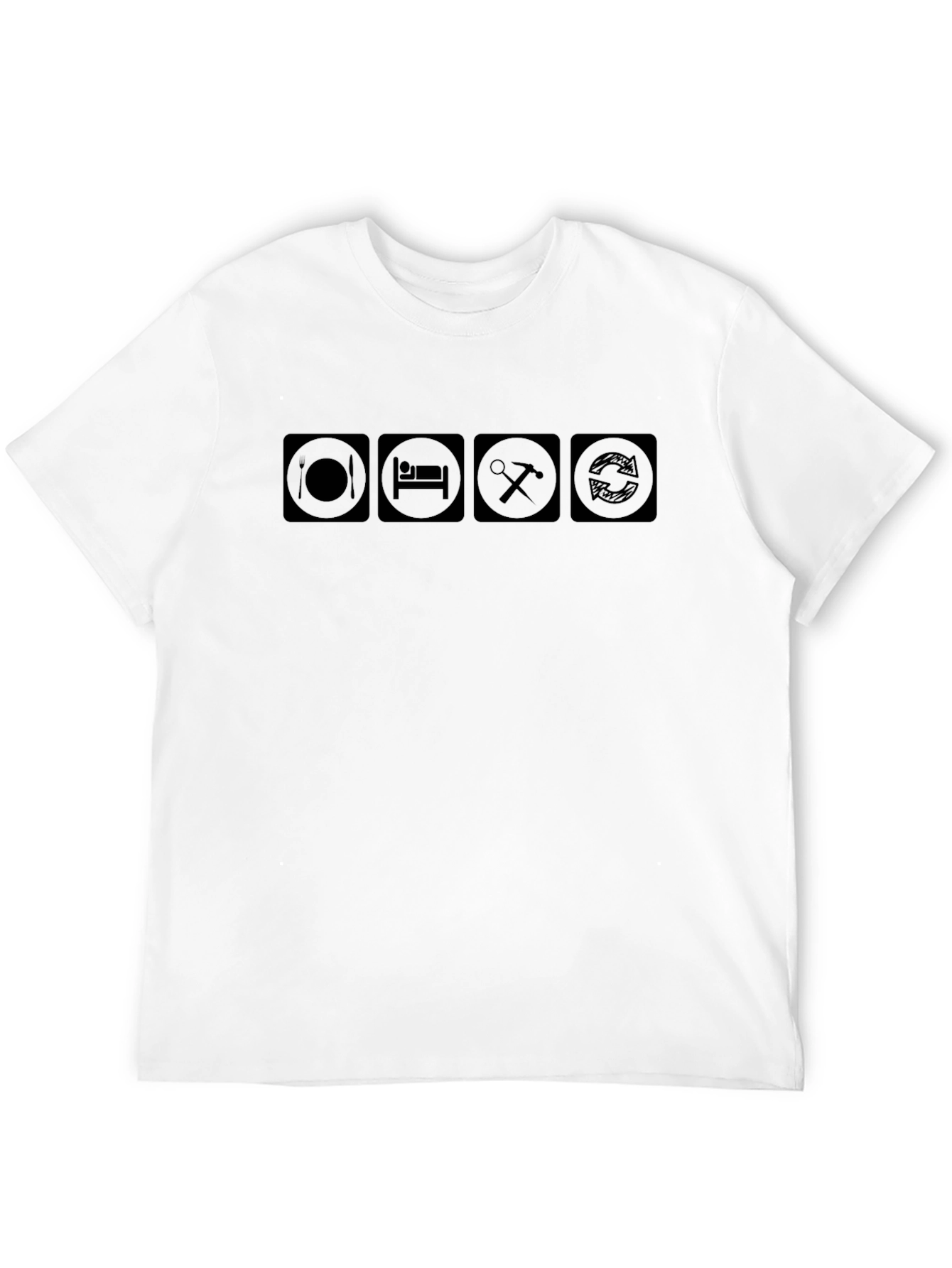 Eat Sleep Code Repeat Black T-Shirt