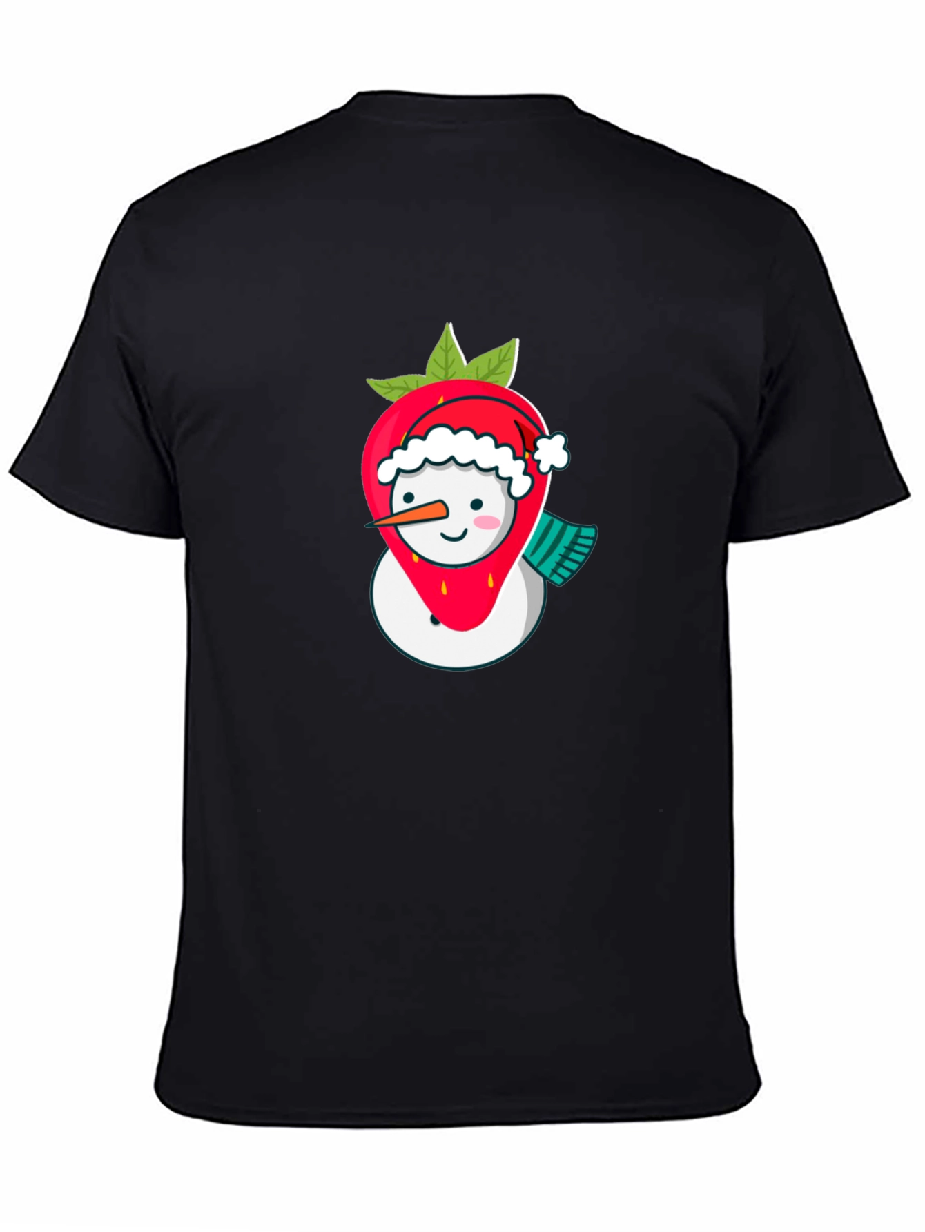 Strawberry Snowman Holiday T-Shirt