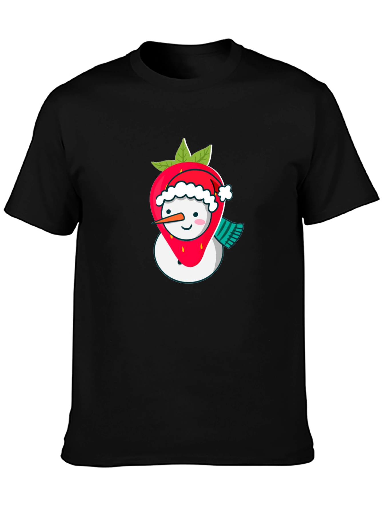 Strawberry Snowman Holiday T-Shirt