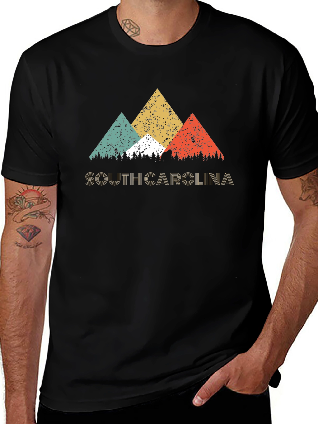 South Carolina Retro Mountain Graphic Tee