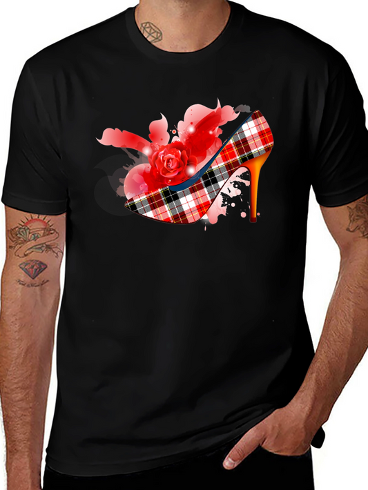 Rose Heel Graphic Tee - Stylish & Unique