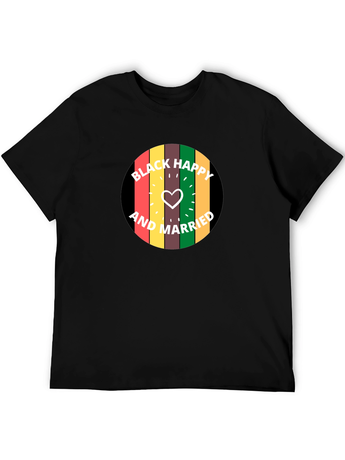 Black Happy and Married Tee