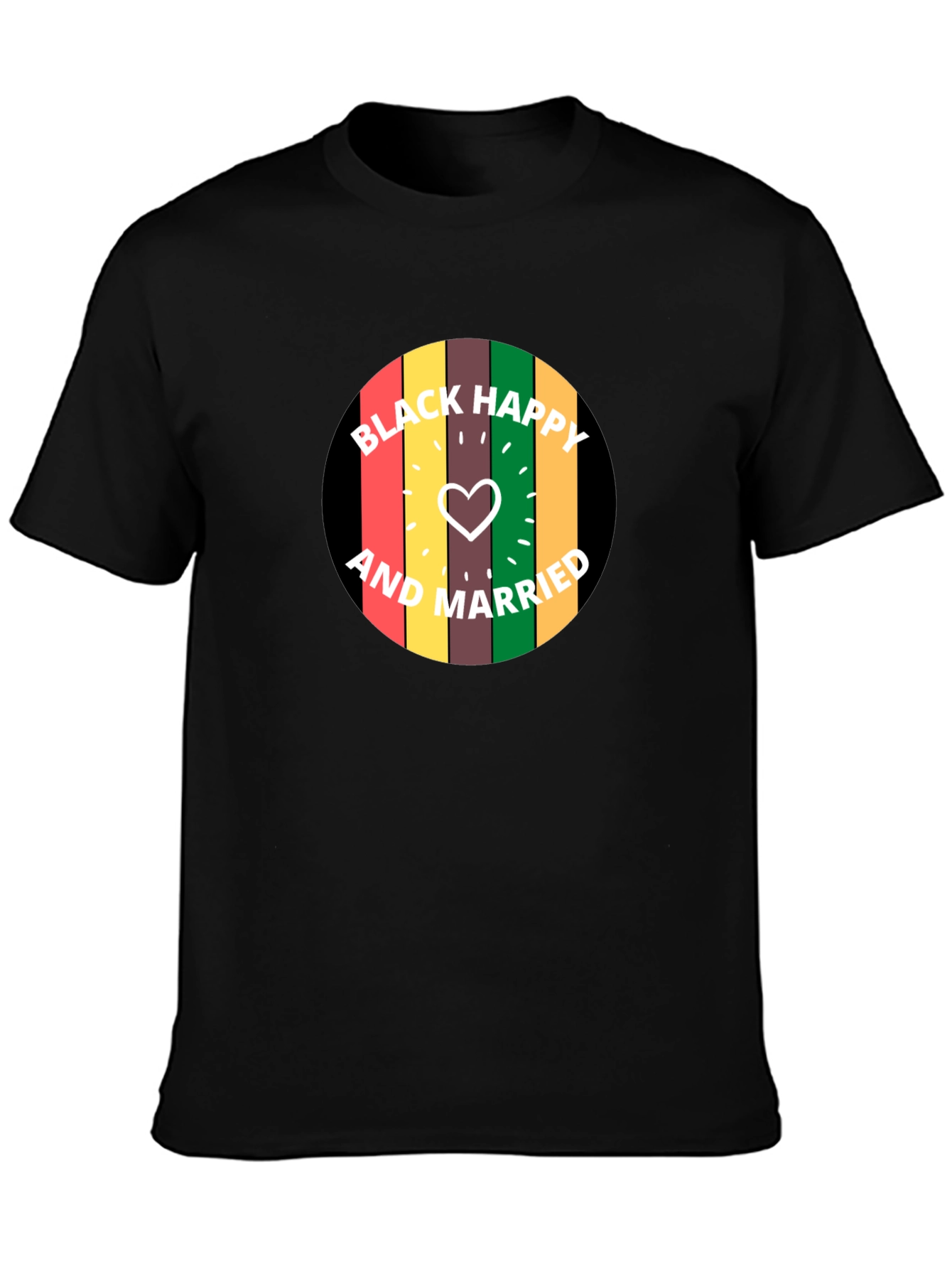 Black Happy and Married Tee
