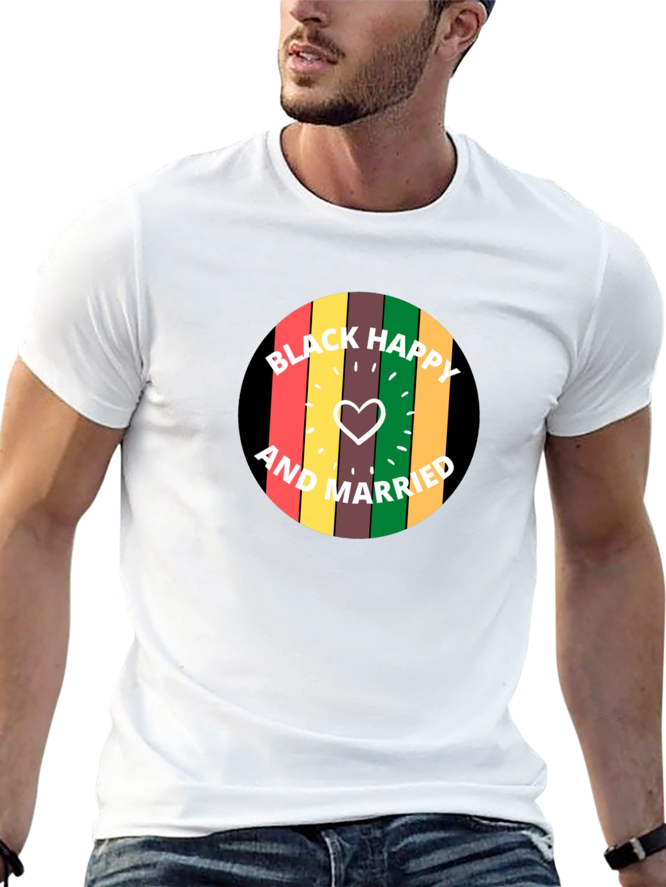 Black Happy and Married Tee