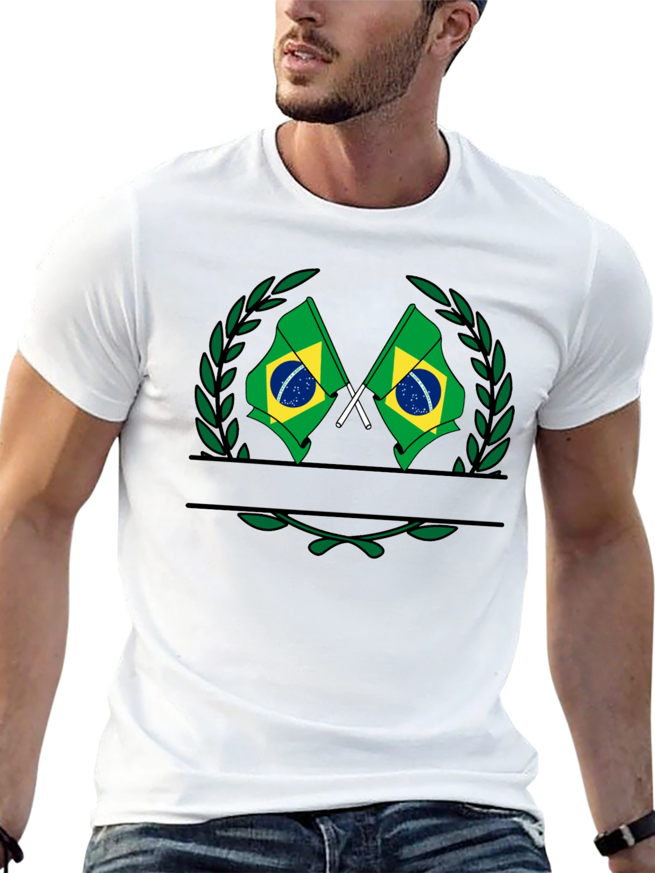 Brazil Flag Graphic T-Shirt
